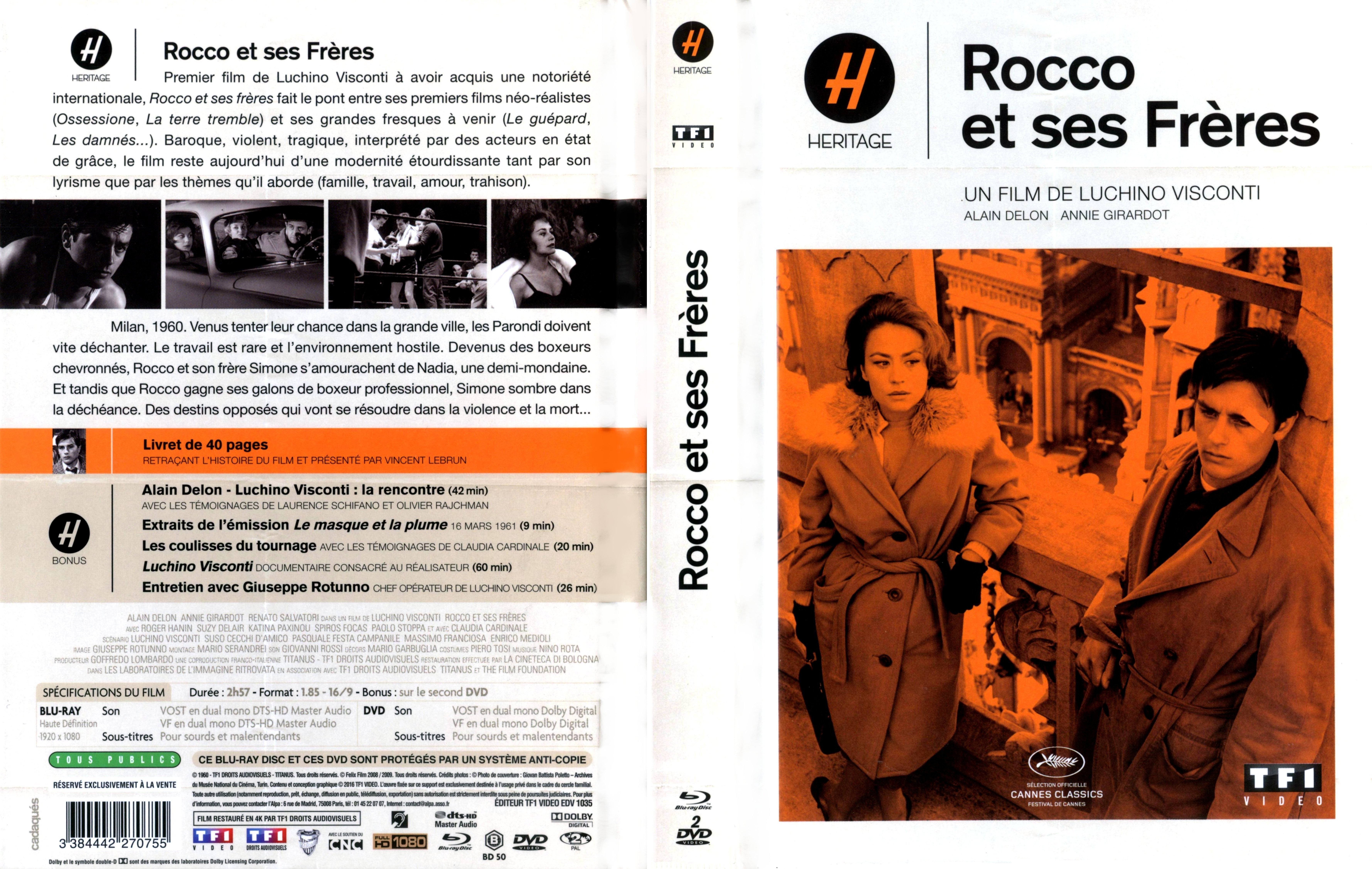 Jaquette DVD Rocco et ses frres (BLU-RAY)