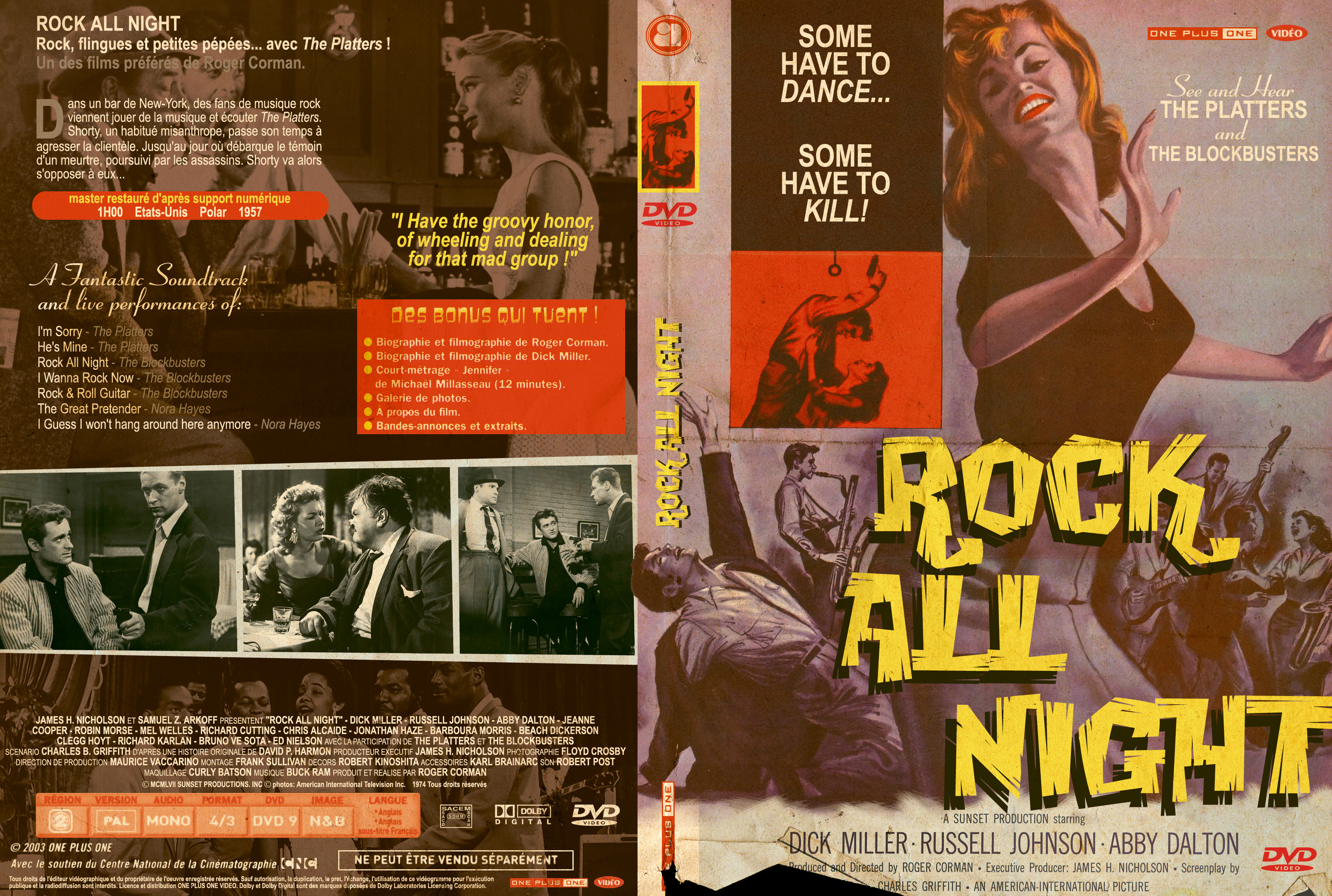 Jaquette DVD Rock All Night custom