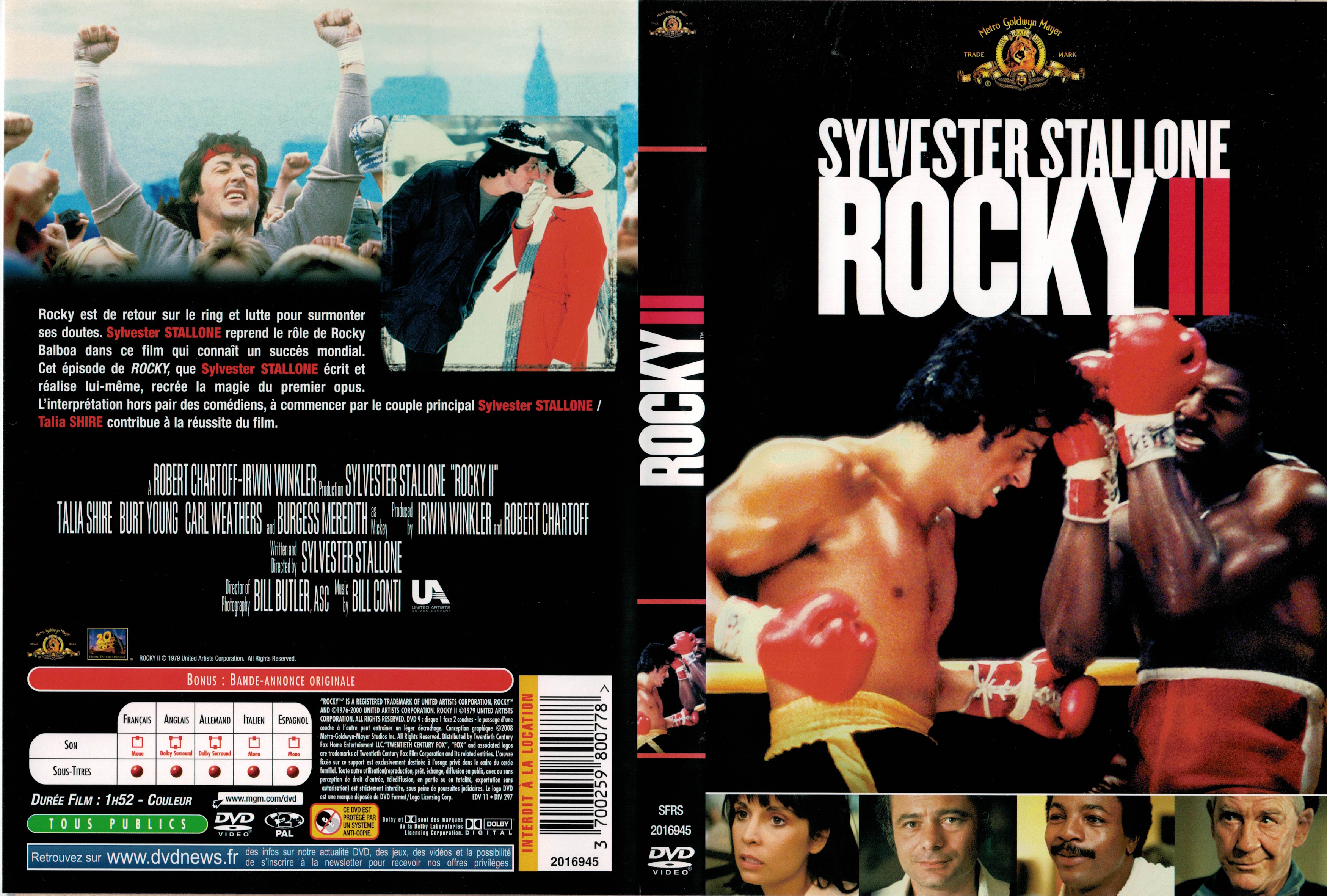 Jaquette DVD Rocky 2 v2