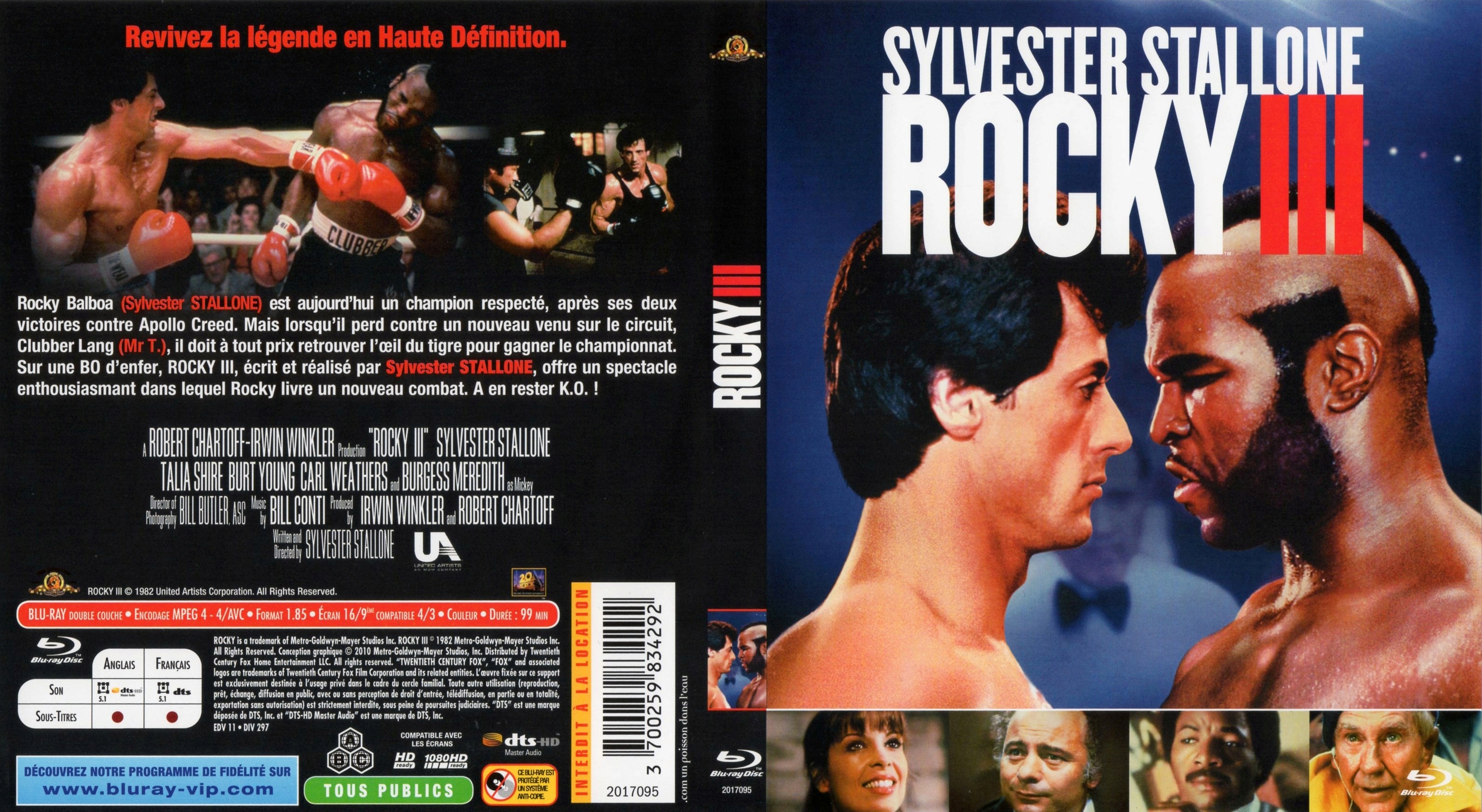 Jaquette DVD Rocky 3 (BLU-RAY)