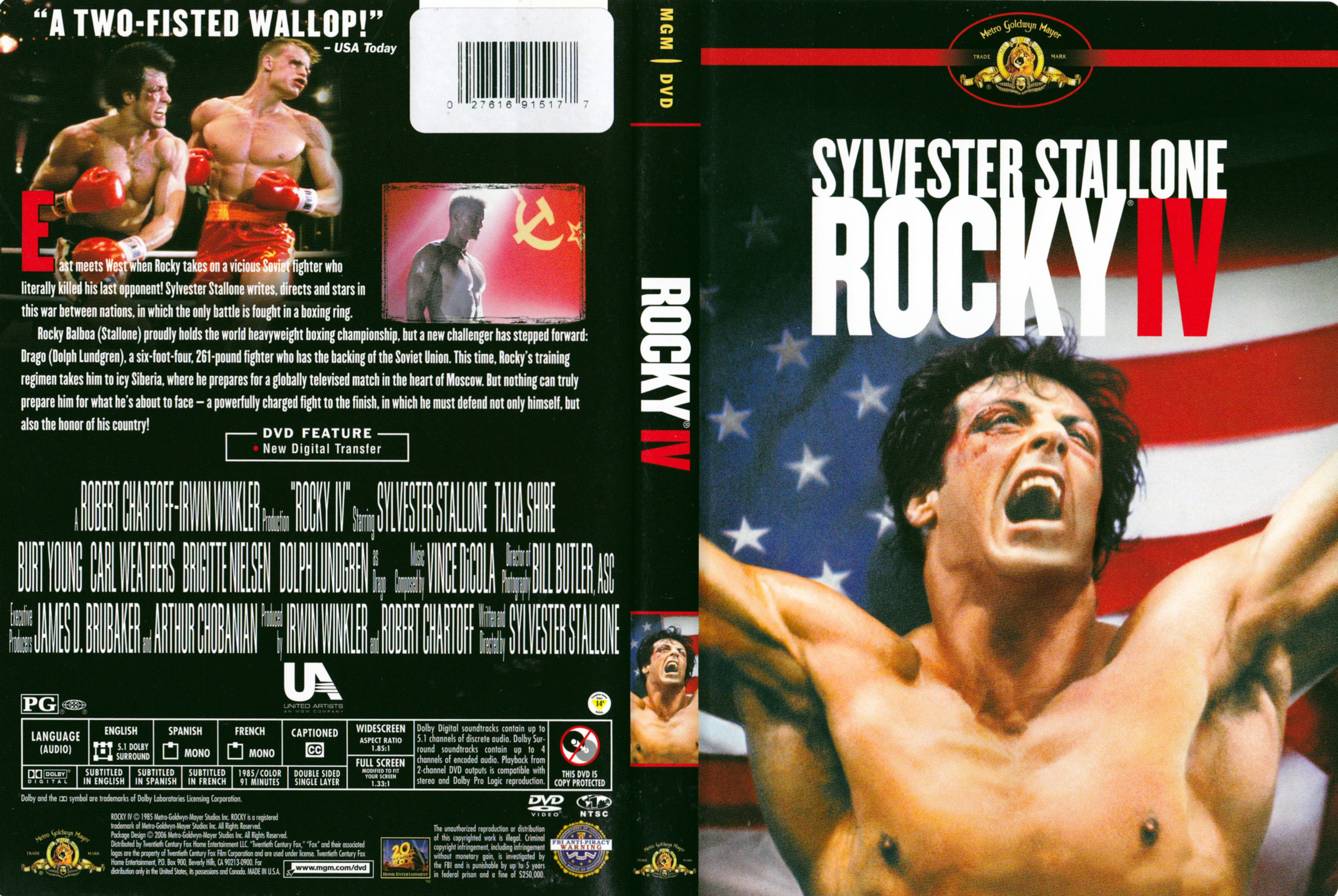Jaquette DVD Rocky 4 (Canadienne)