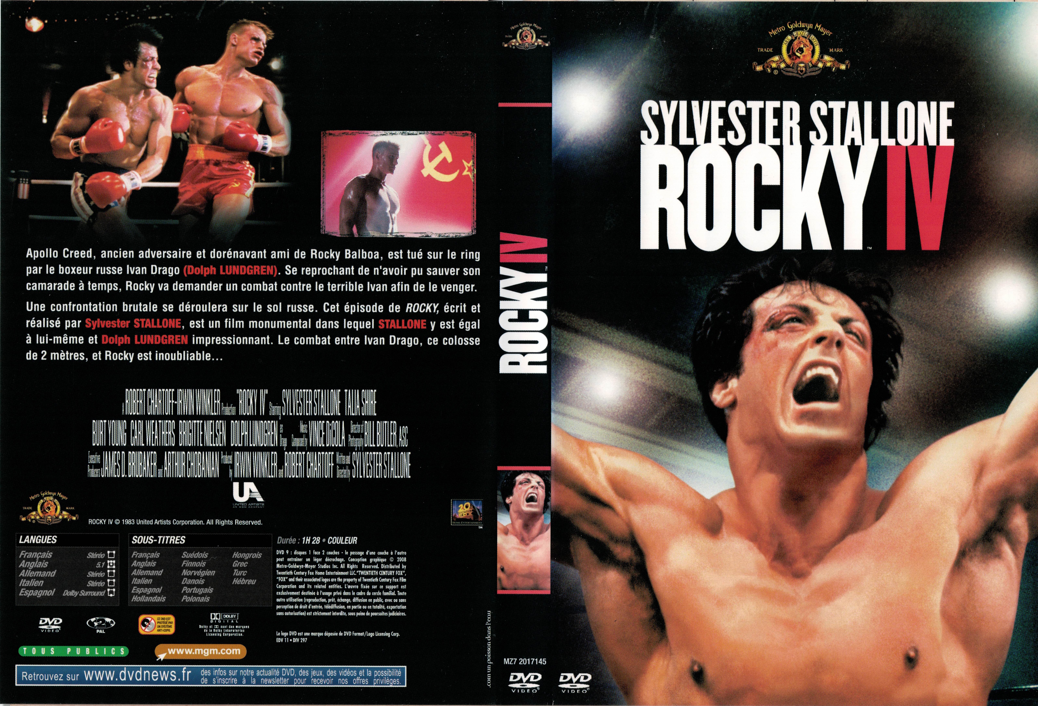 Jaquette DVD Rocky 4 v3