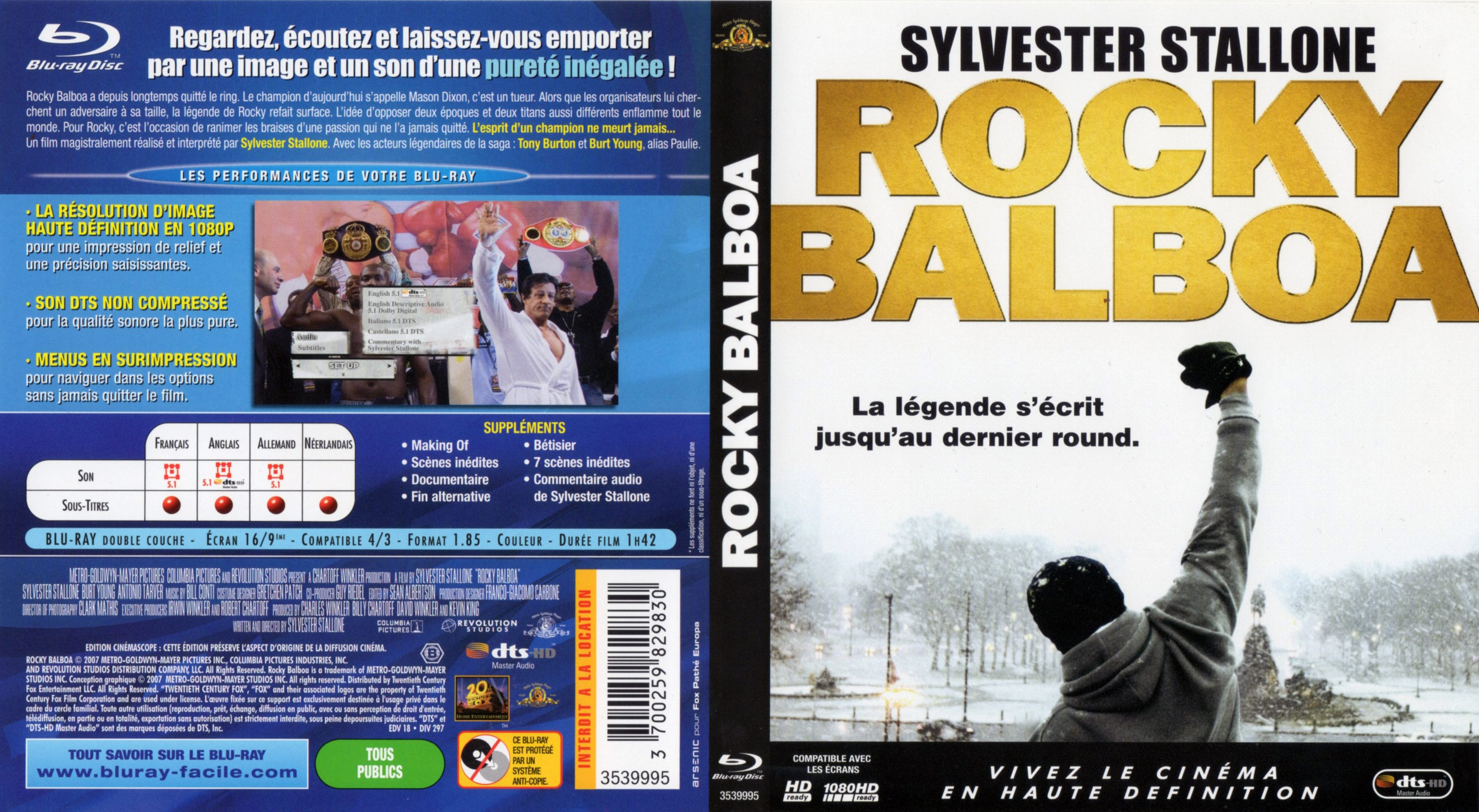 Jaquette DVD Rocky Balboa (BLU-RAY) v2