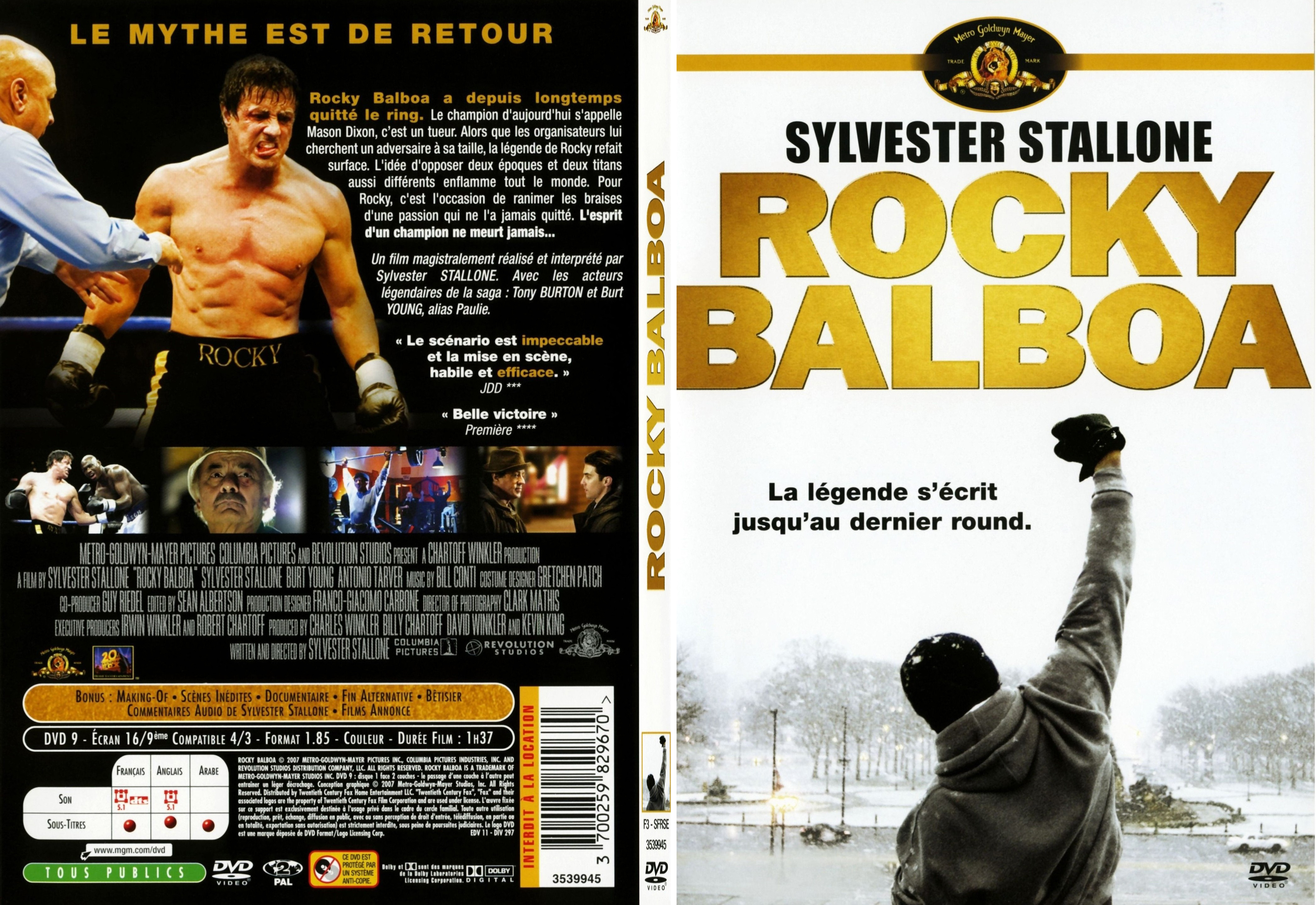 Jaquette DVD Rocky Balboa - SLIM