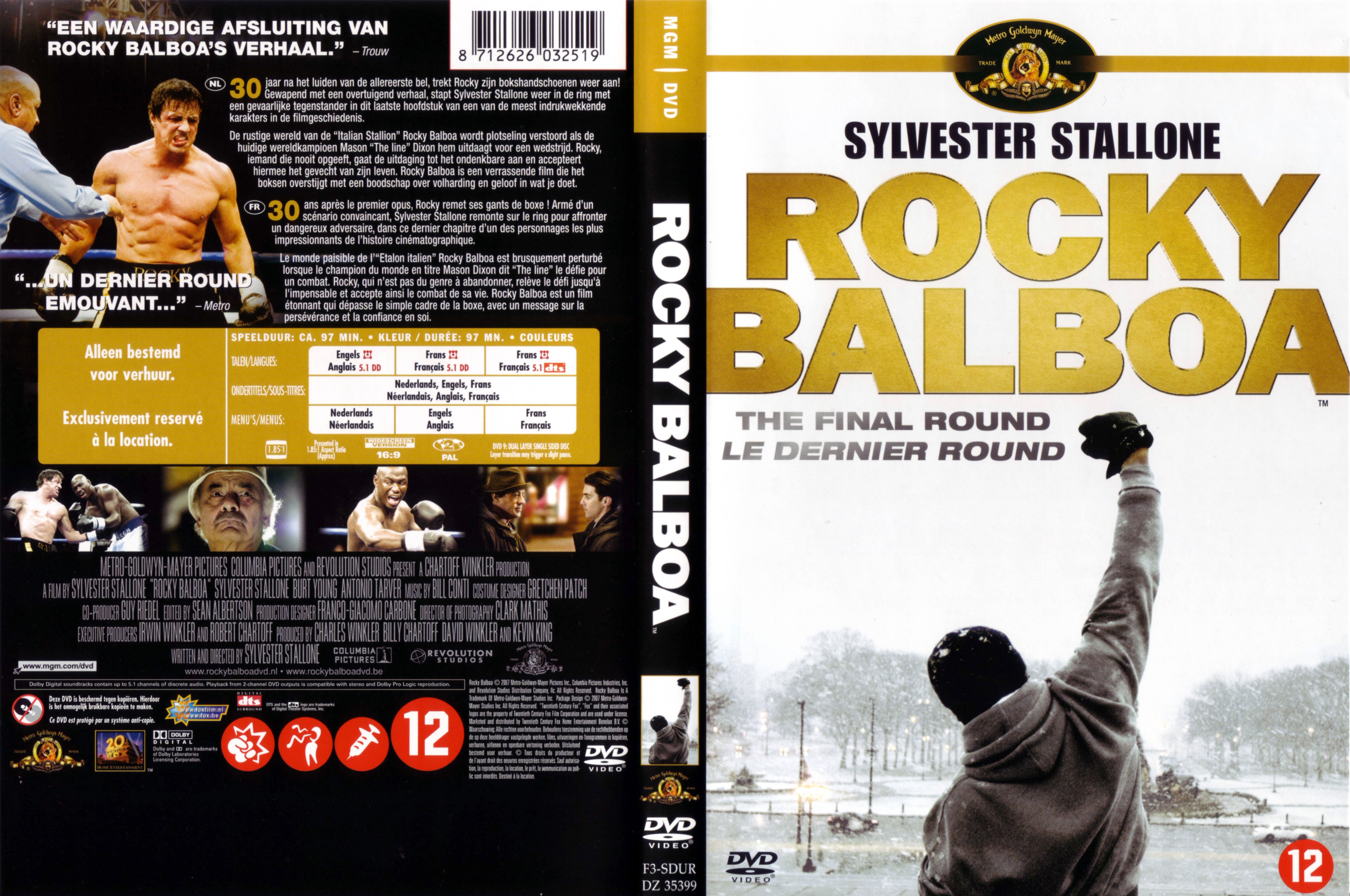 Jaquette DVD Rocky Balboa v2
