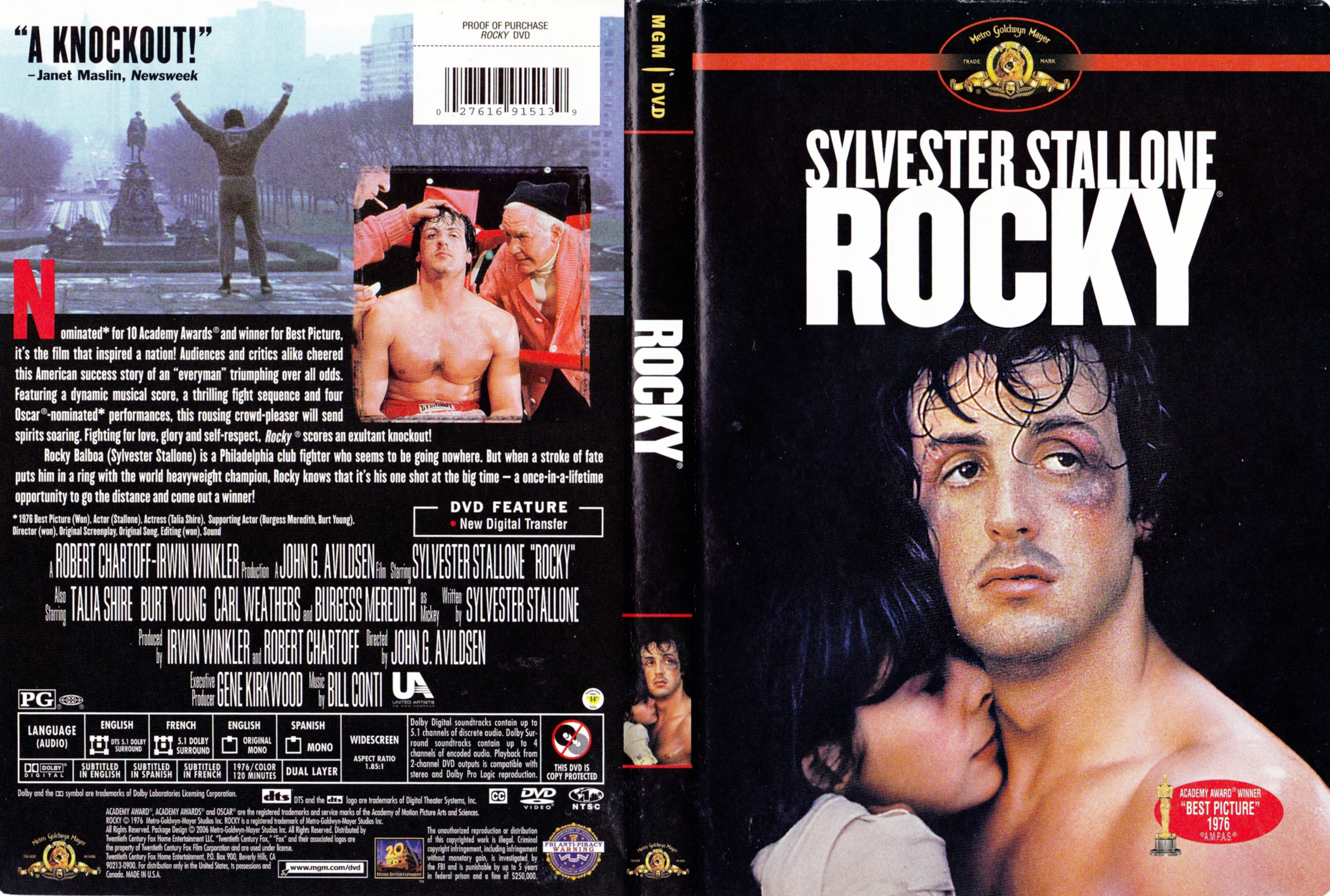 Jaquette DVD Rocky (Canadienne)