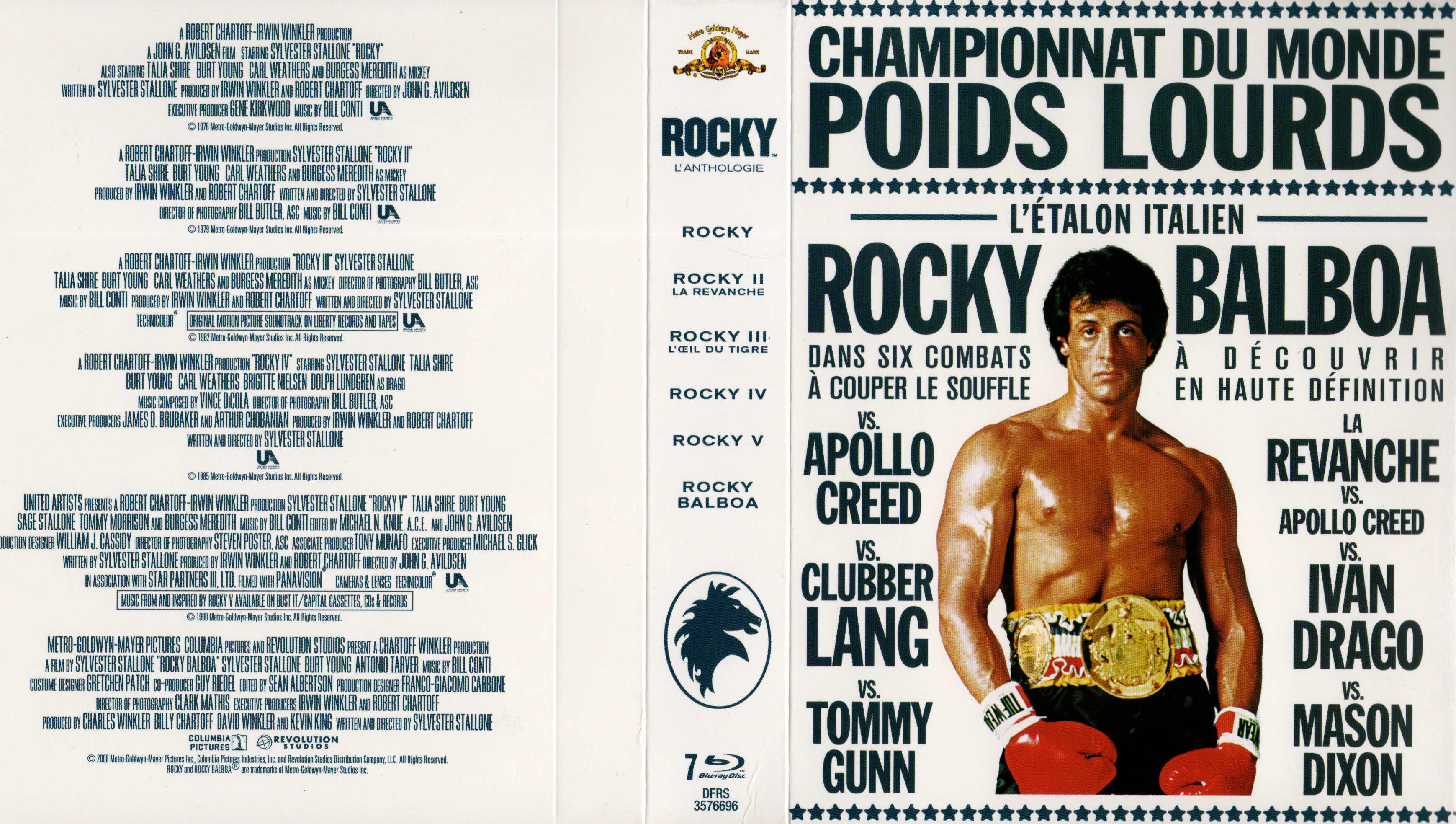 Jaquette DVD Rocky anthologie (BLU-RAY) v2