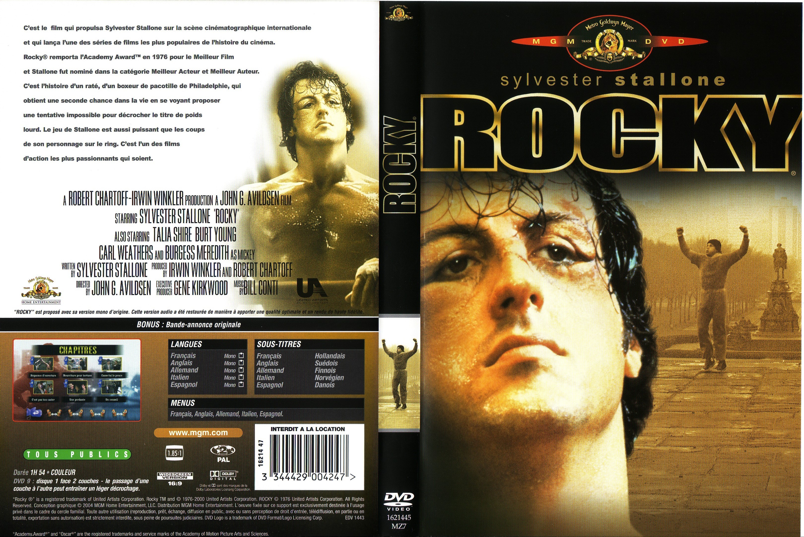 Jaquette DVD Rocky v3