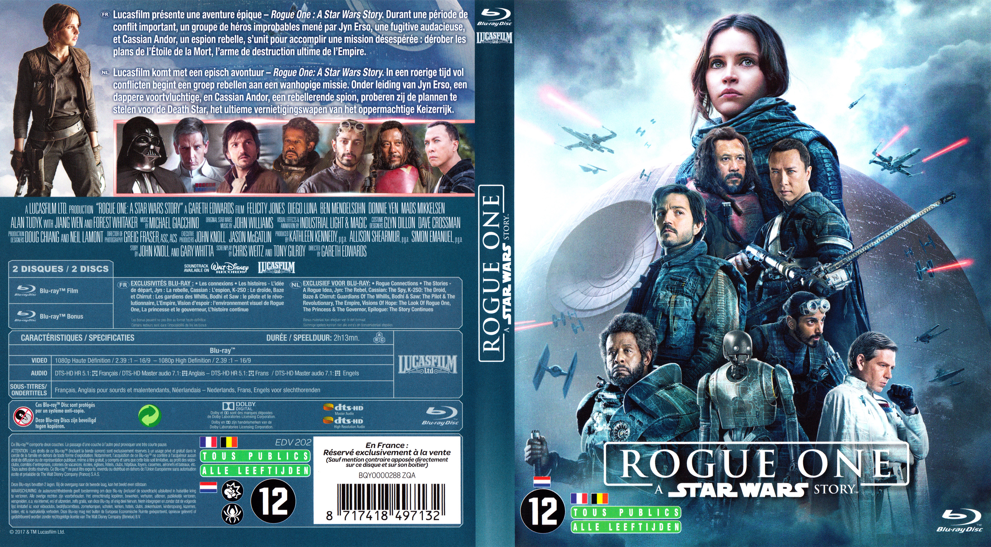 Jaquette DVD Rogue One: A Star Wars Story (BLU-RAY)