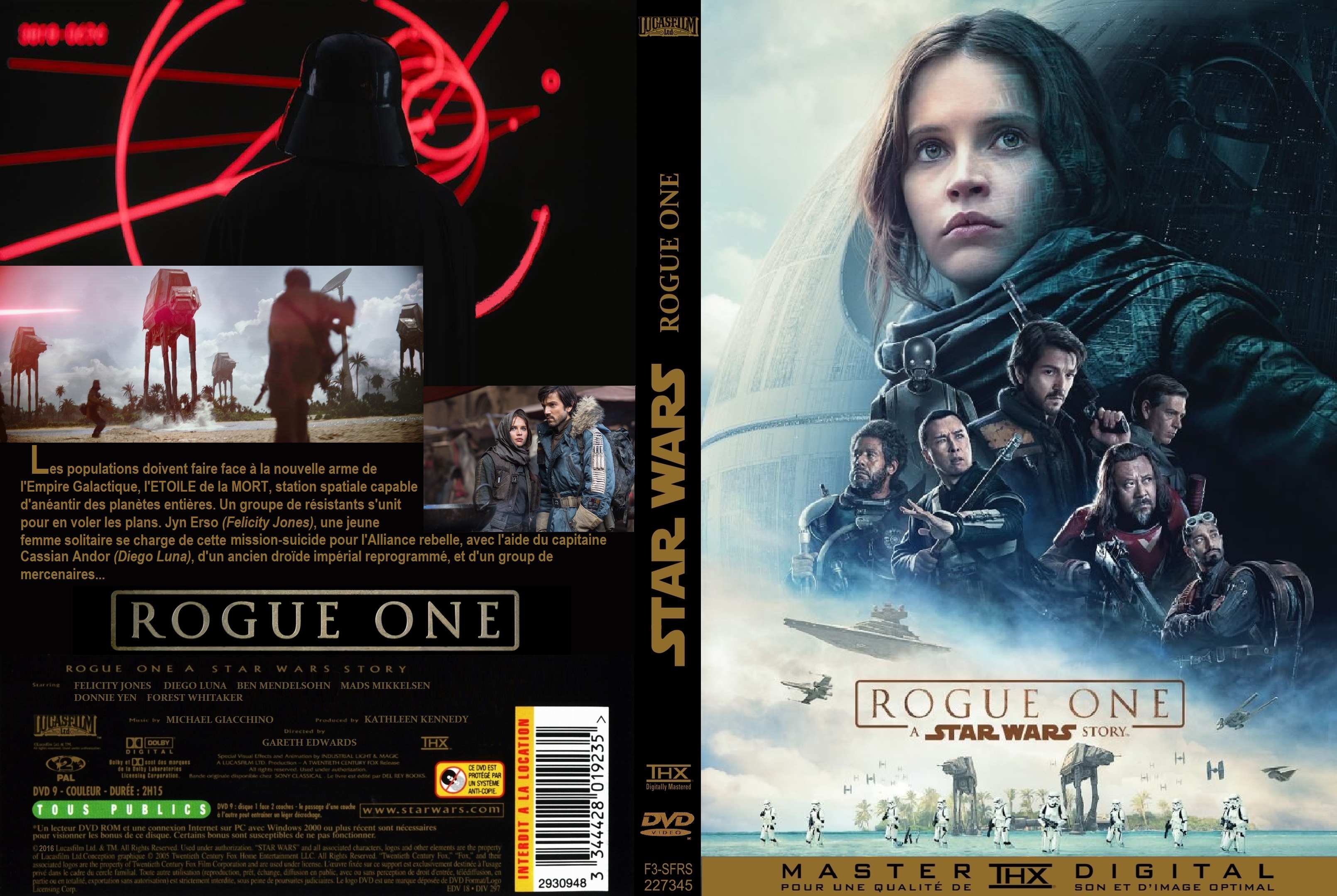 Jaquette DVD Rogue One: A Star Wars Story custom
