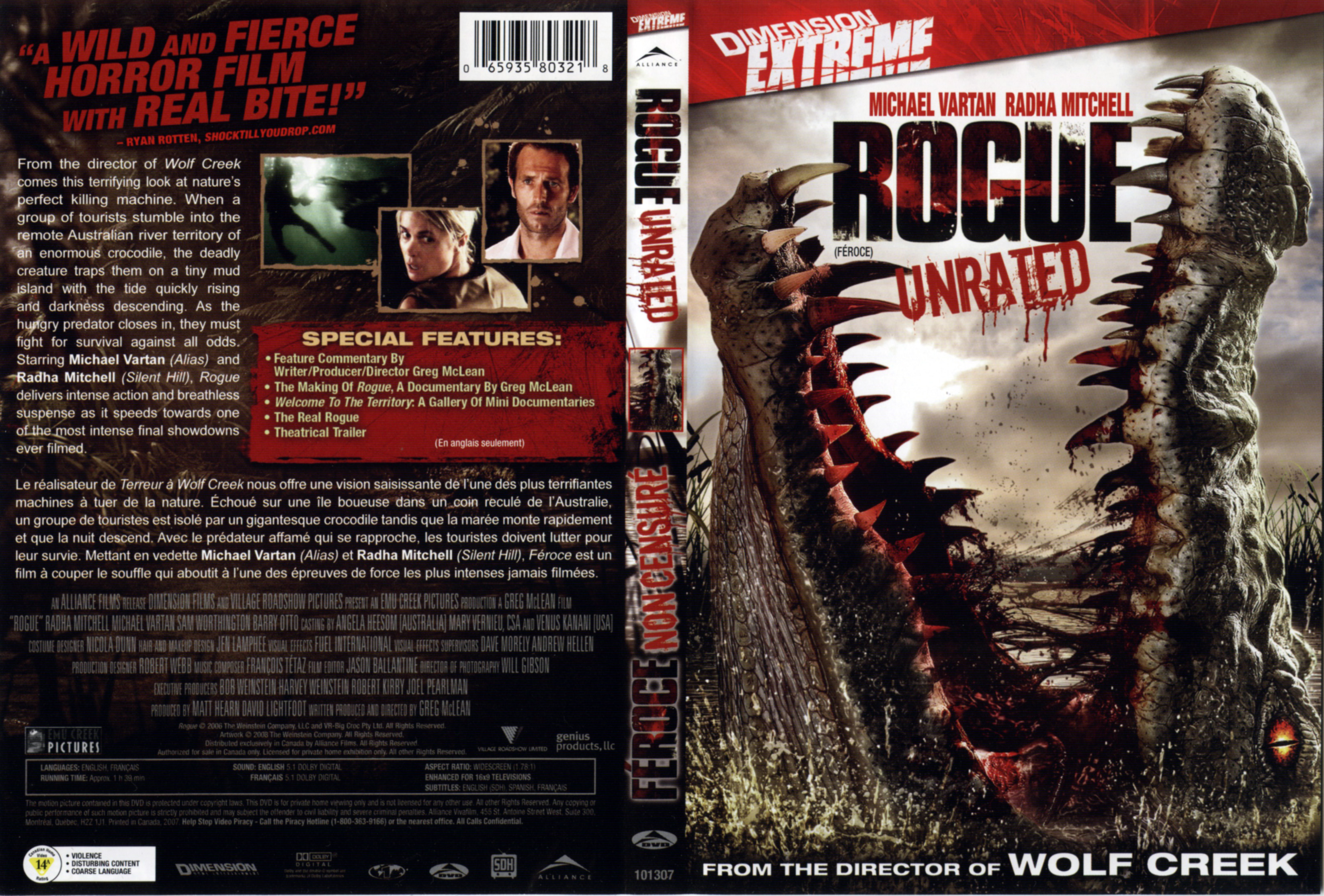 Jaquette DVD Rogue - Froce
