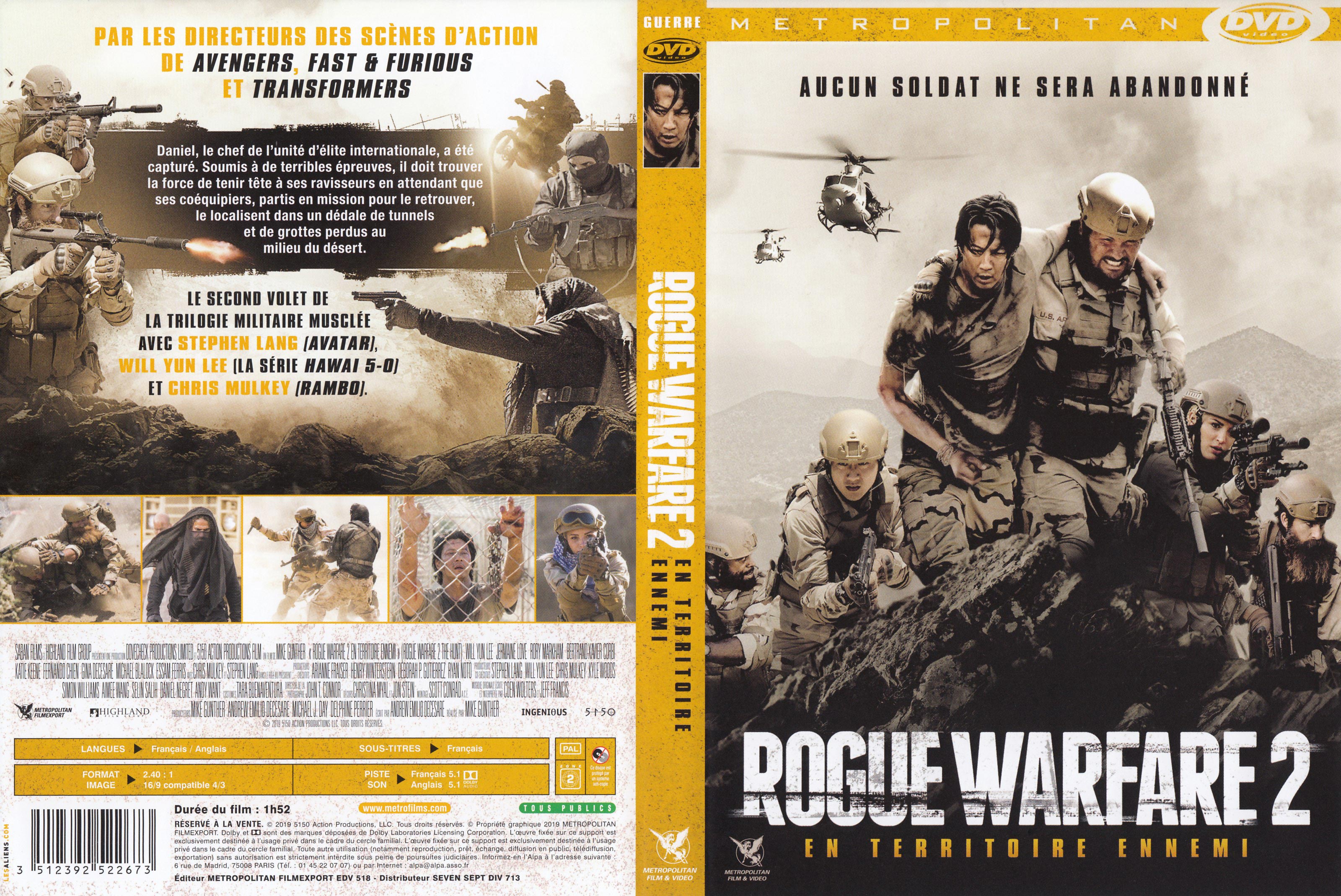 Jaquette DVD Rogue warfare 2 En territoire ennemi
