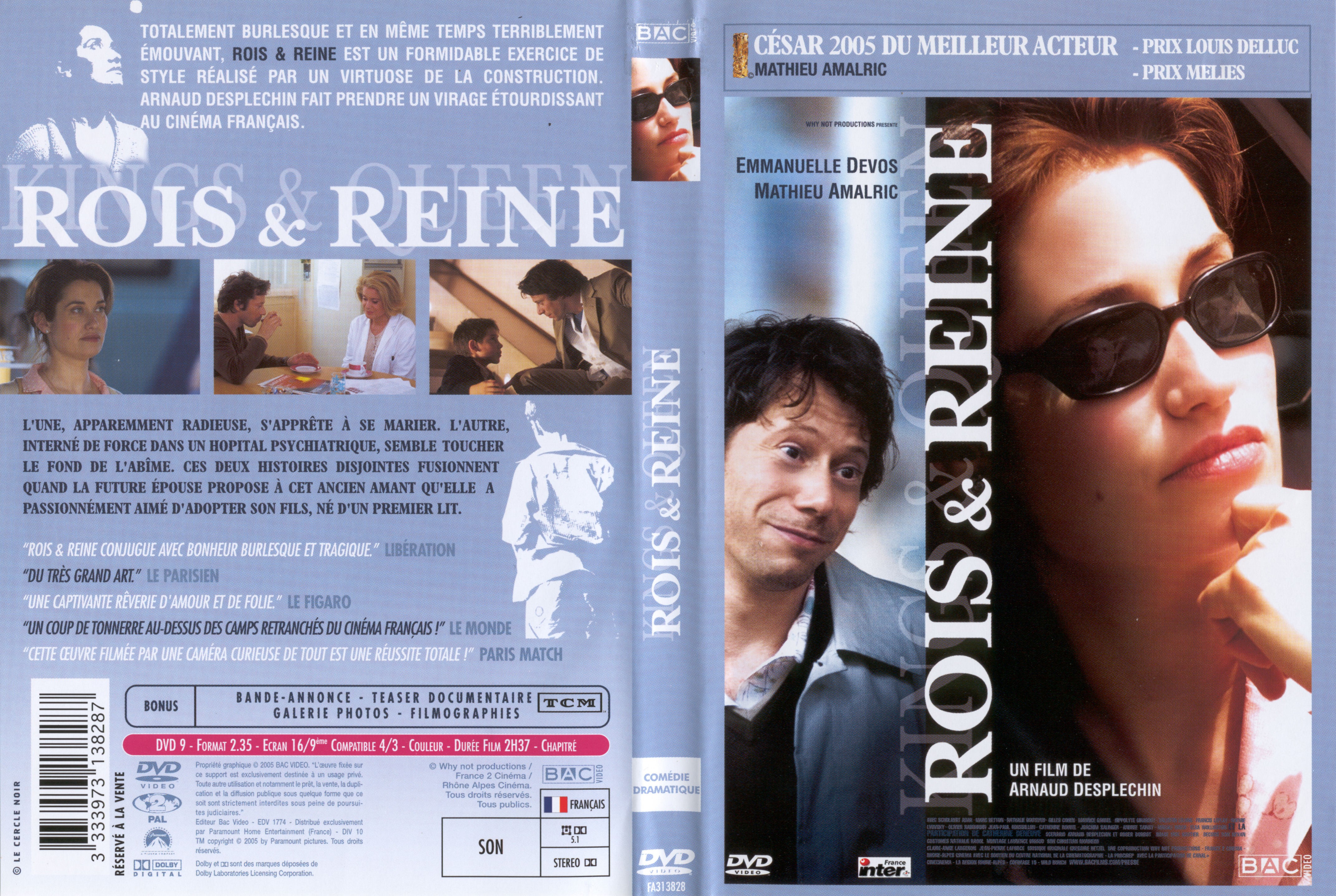 Jaquette DVD Rois et Reine