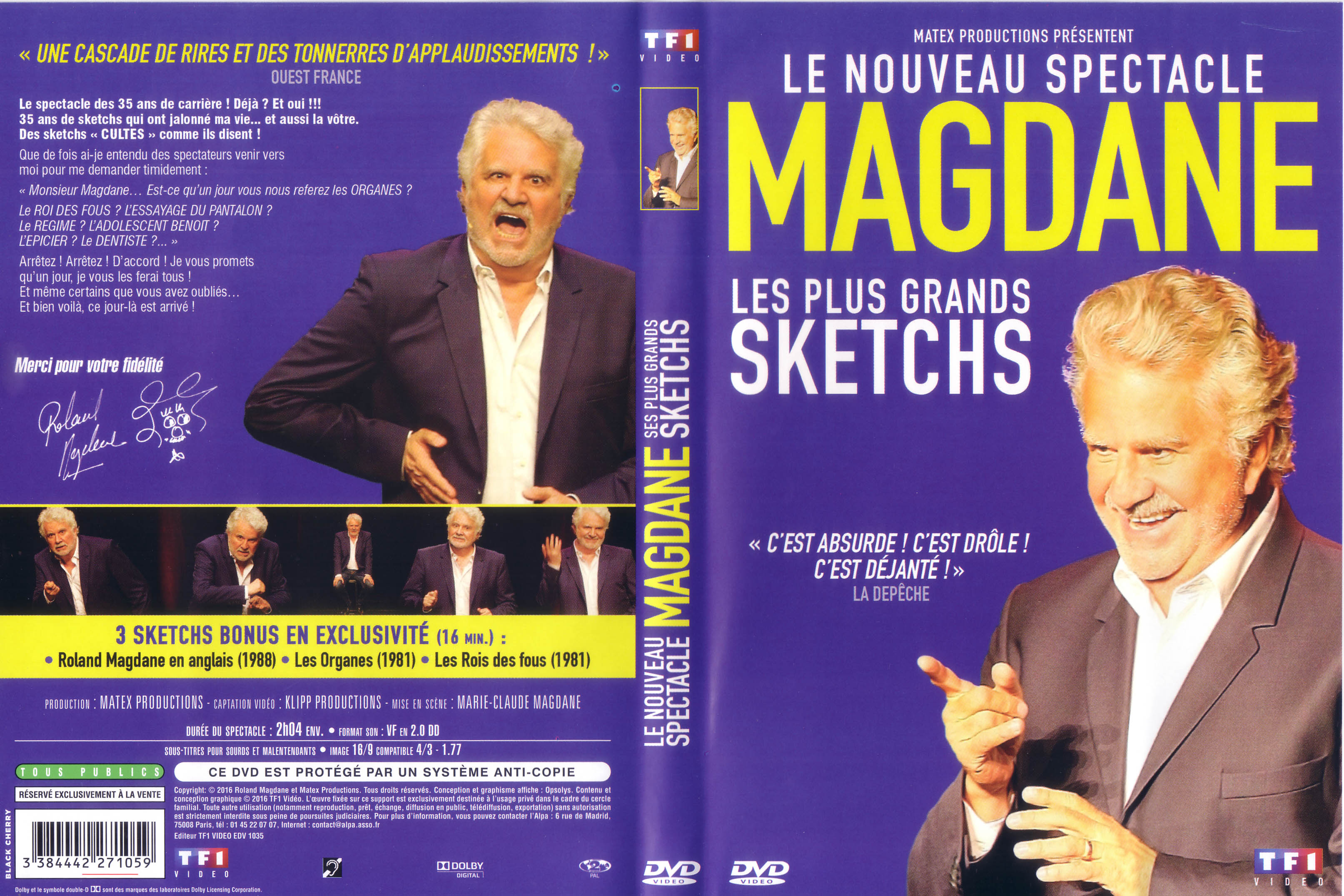 Jaquette DVD Roland Madgane - Les plus grands sketchs