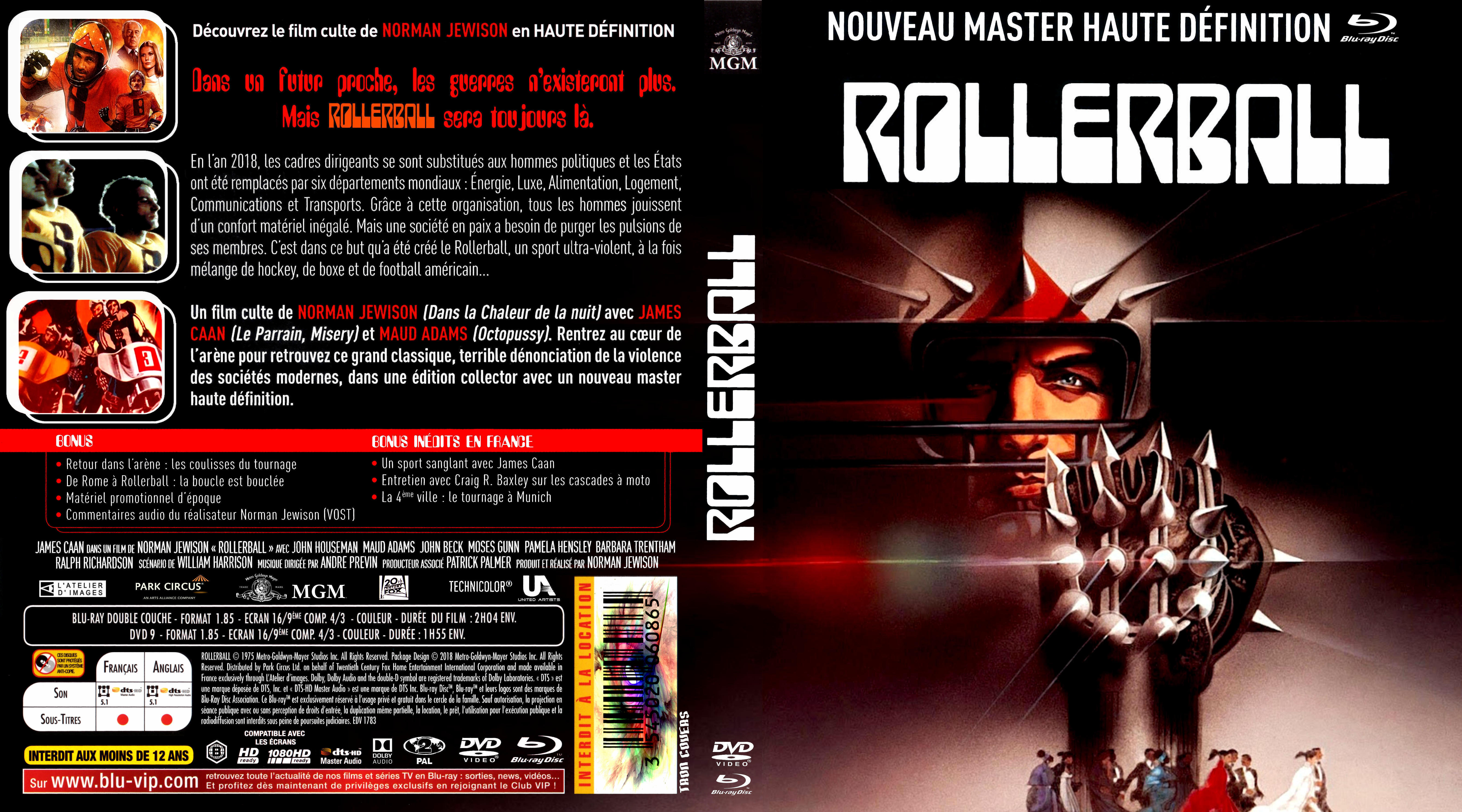 Jaquette DVD Rollerball (1975) custom (BLU-RAY)