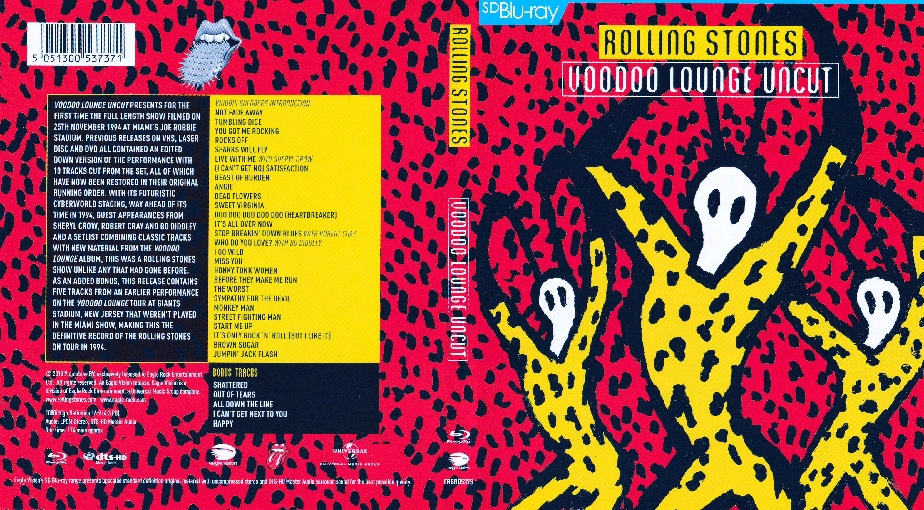 Jaquette DVD Rolling Stone Voodoo lounge Uncut (BLU-RAY)