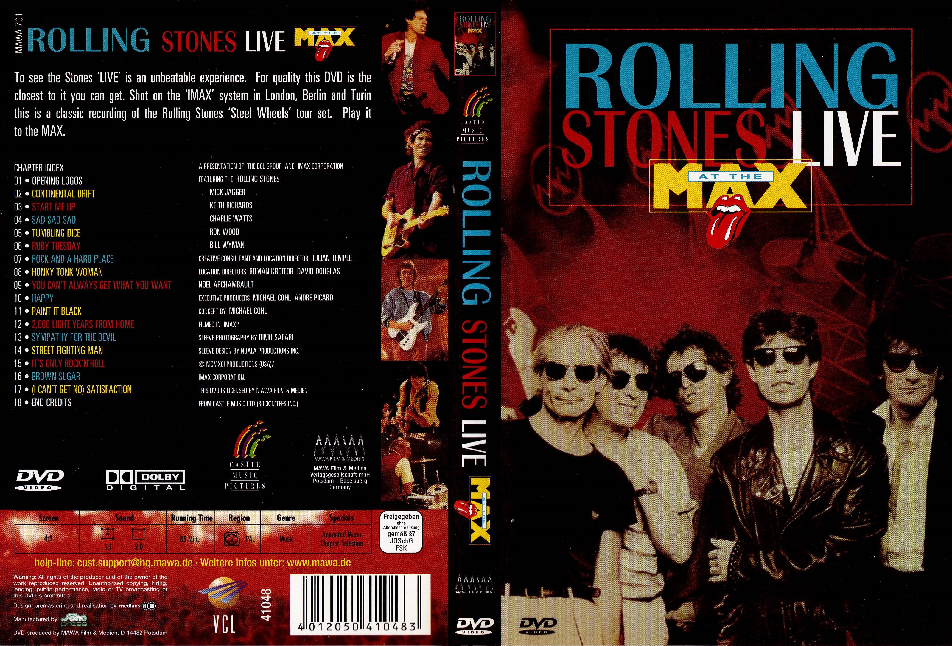 Jaquette DVD Rolling Stones live at the Max 