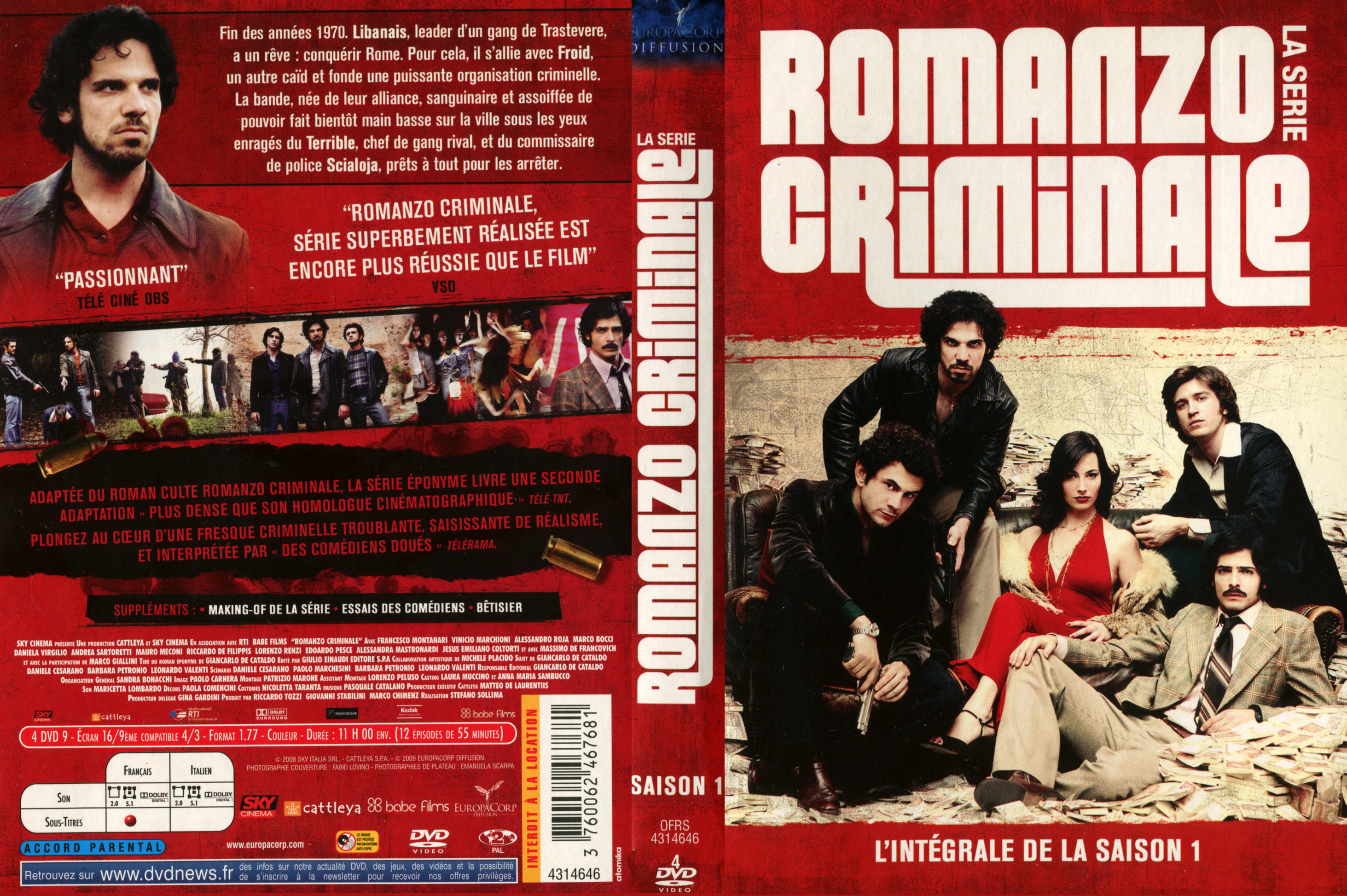 Jaquette DVD Romanzo criminale Saison 1 COFFRET