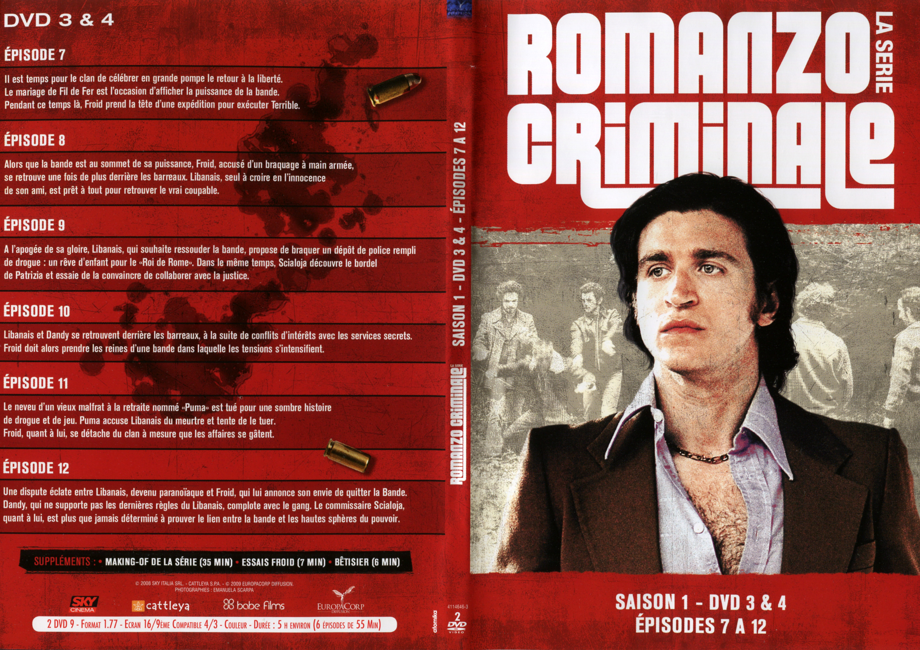 Jaquette DVD Romanzo criminale Saison 1 DVD 3