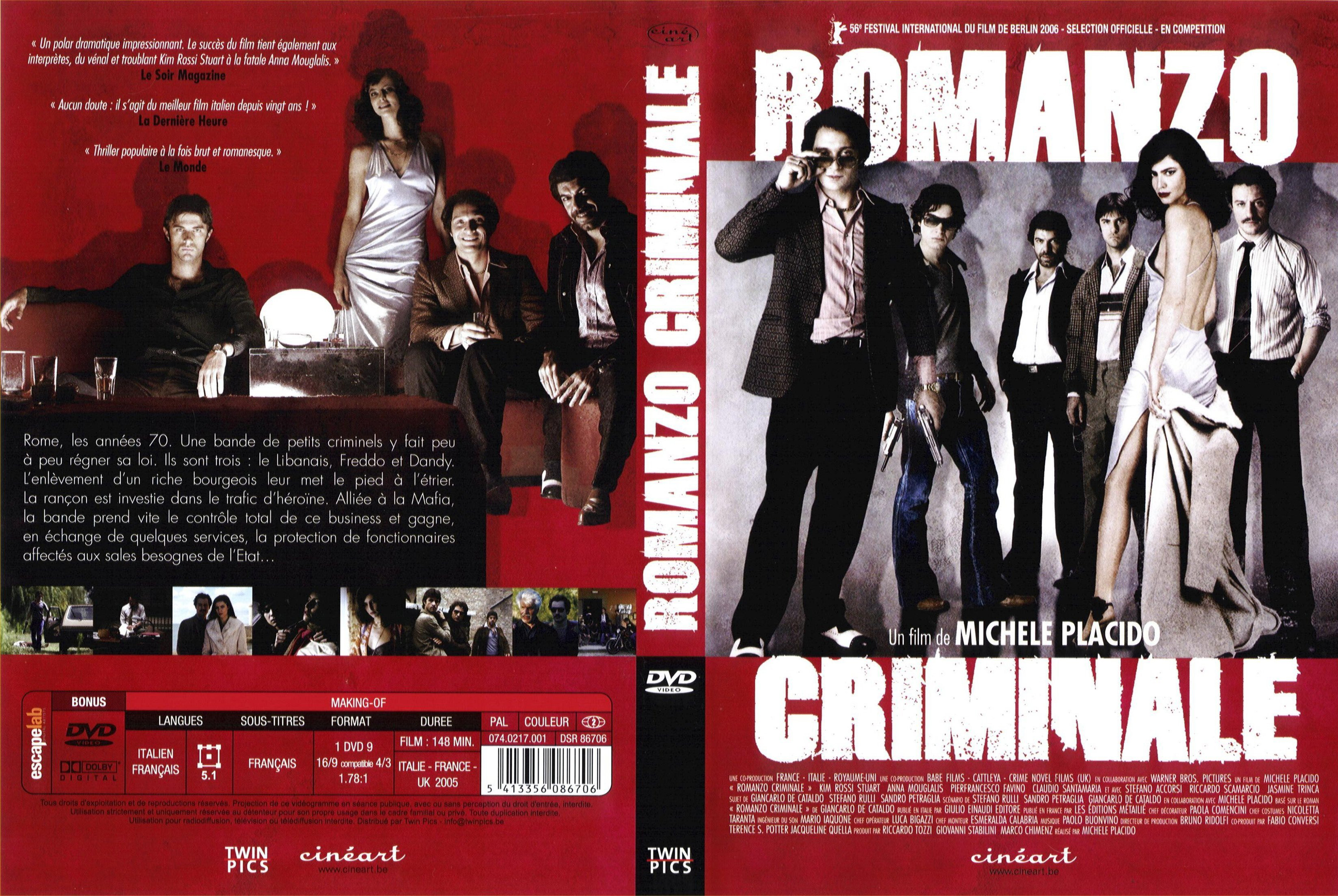 Jaquette DVD Romanzo criminale v2