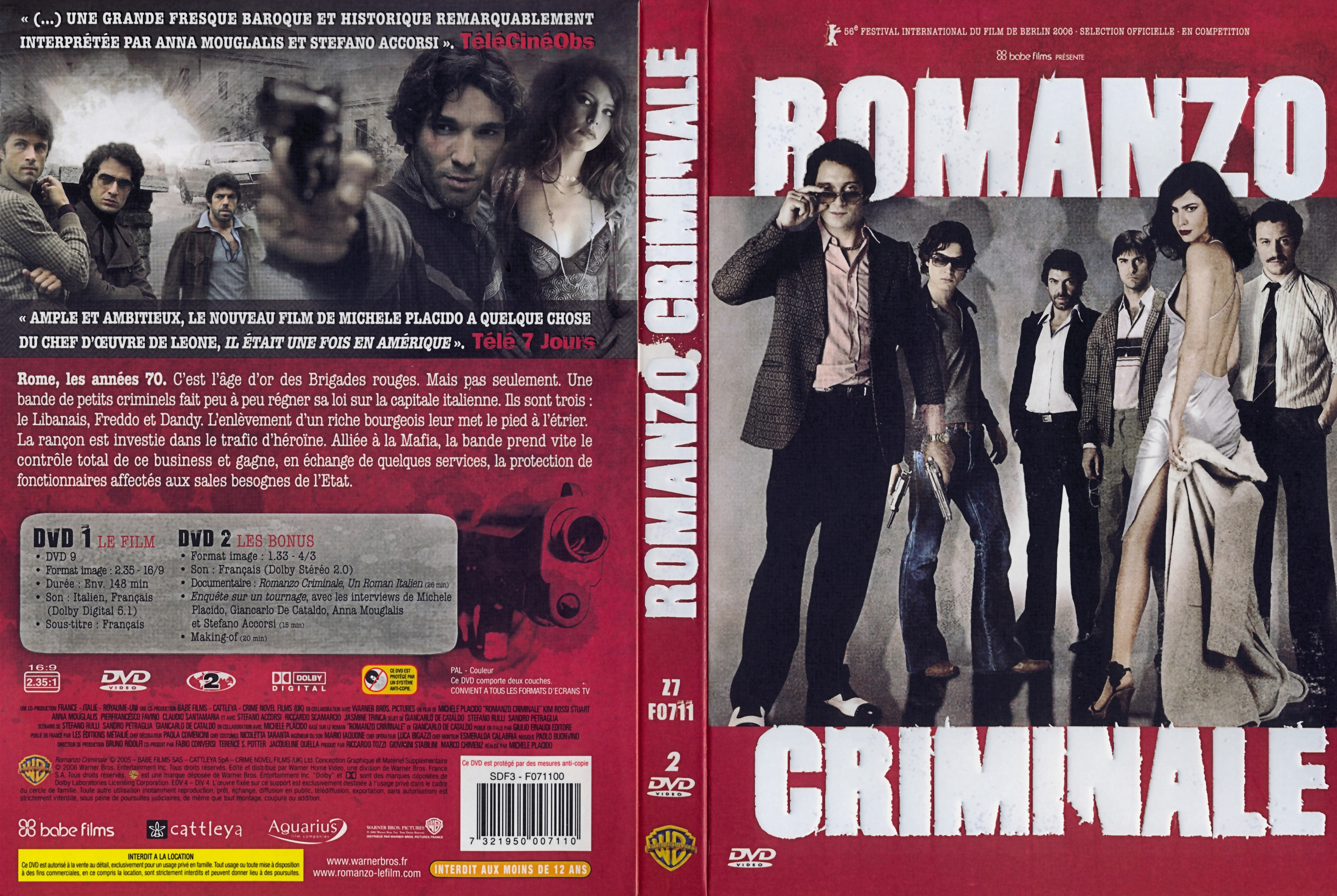 Jaquette DVD Romanzo criminale v3