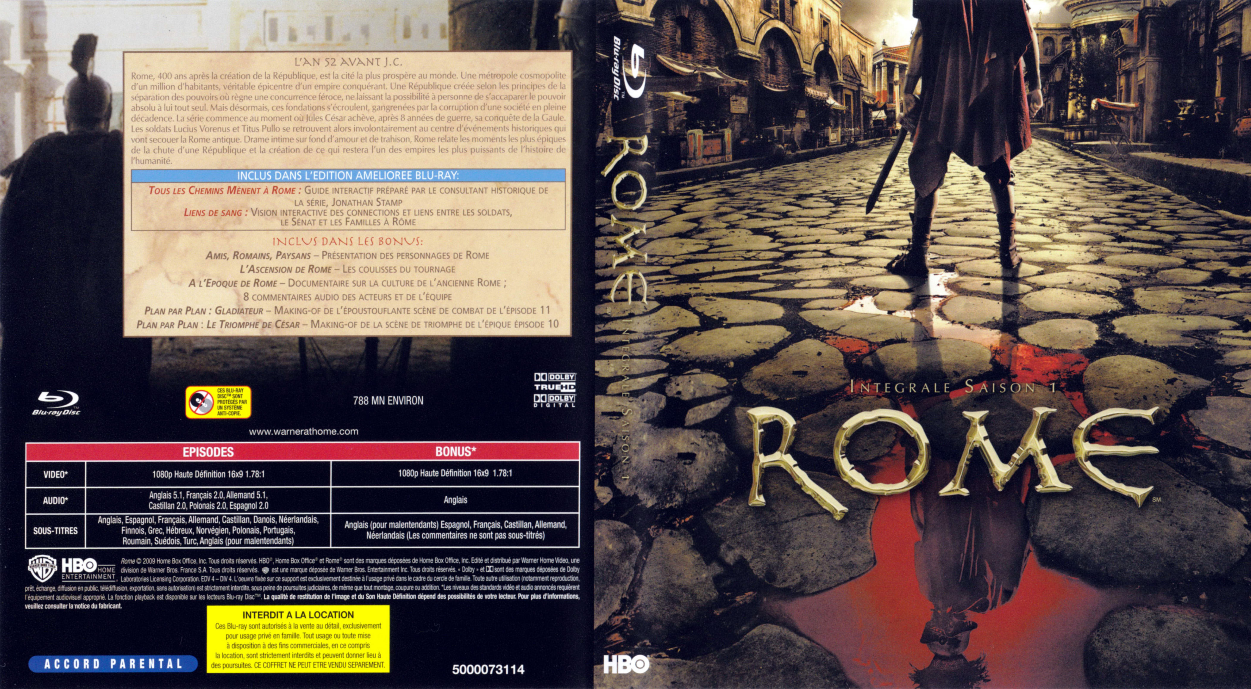 Jaquette DVD Rome Saison 1 (BLU-RAY)