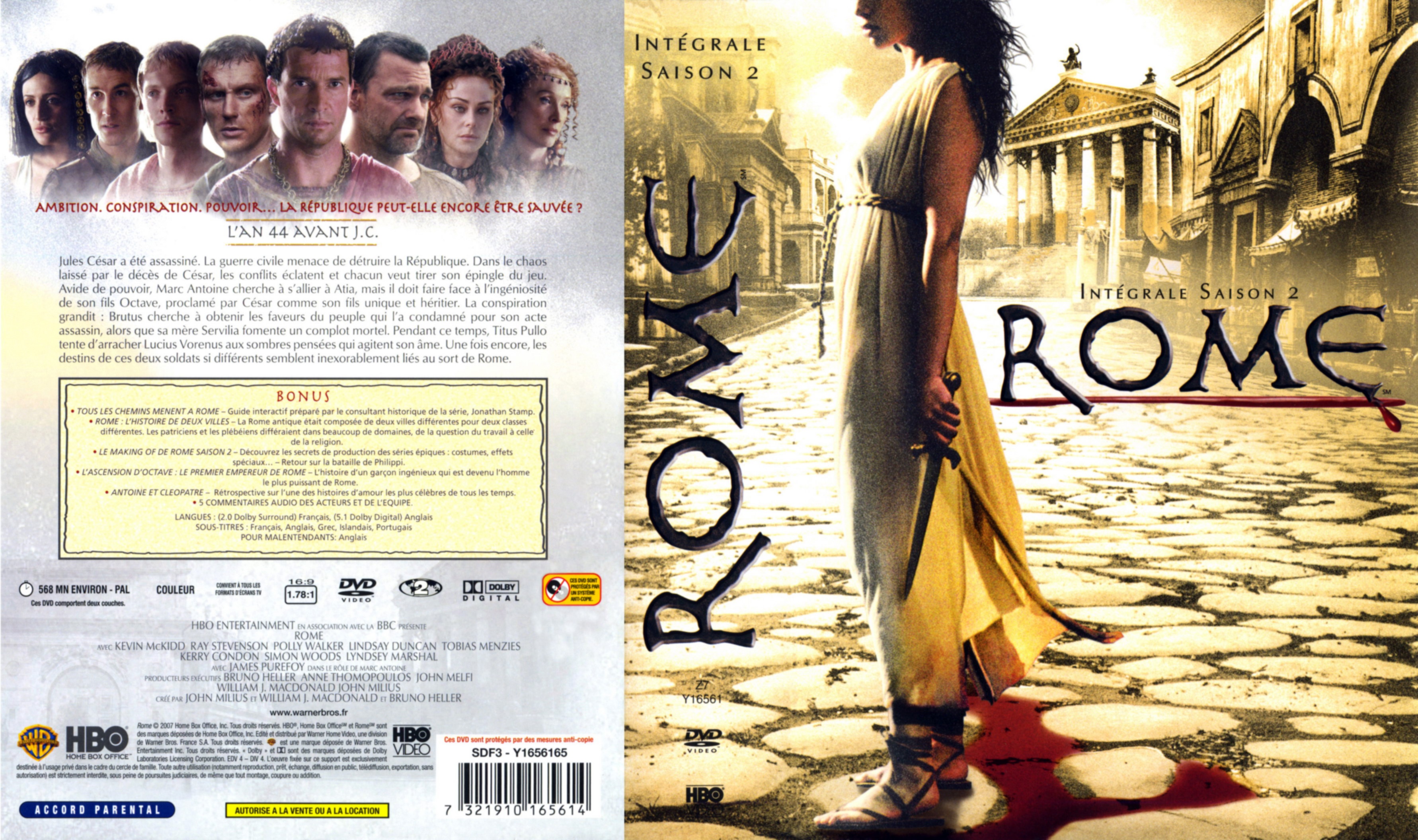 Jaquette DVD Rome saison 2 COFFRET