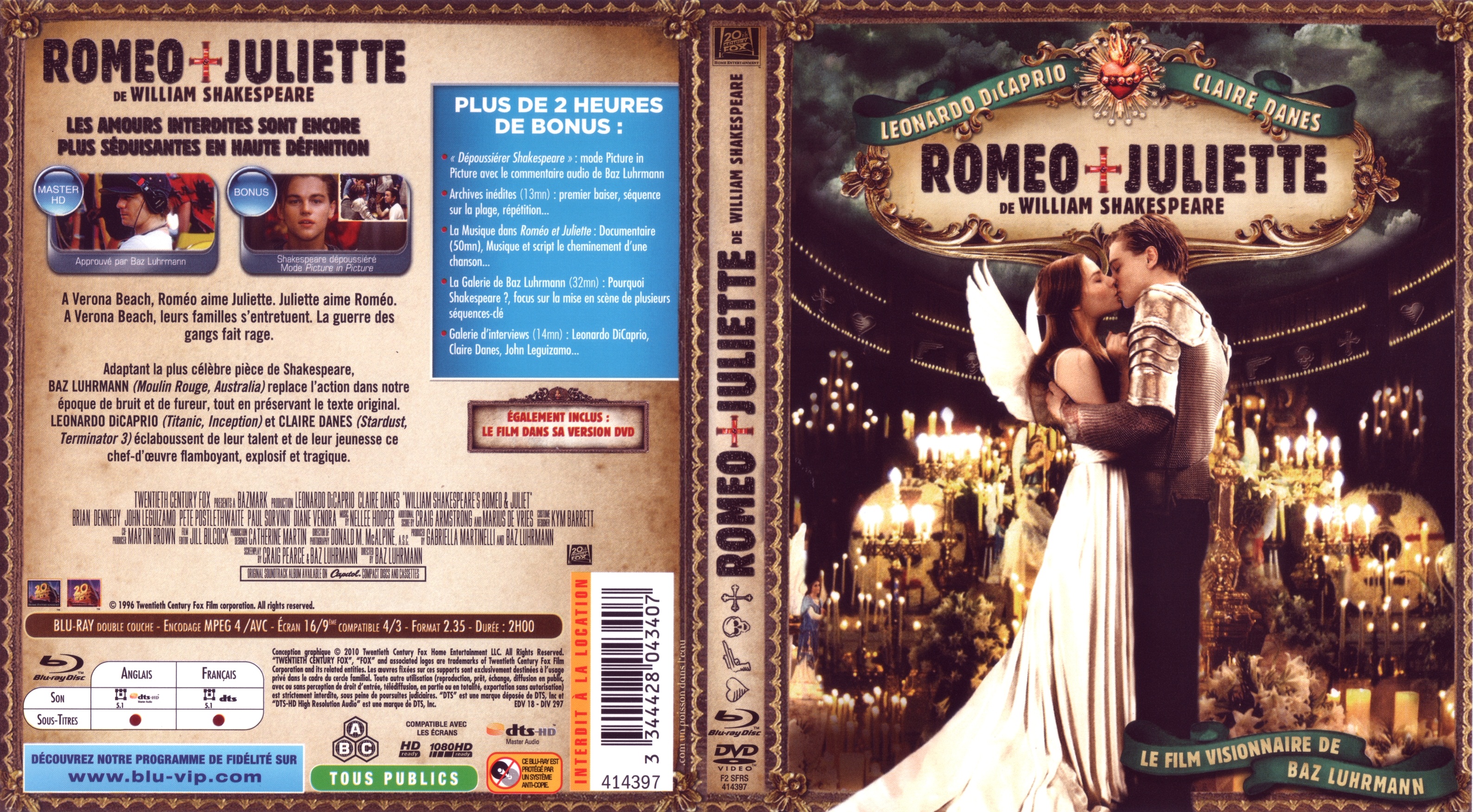 Jaquette DVD Romeo + Juliette (BLU-RAY)