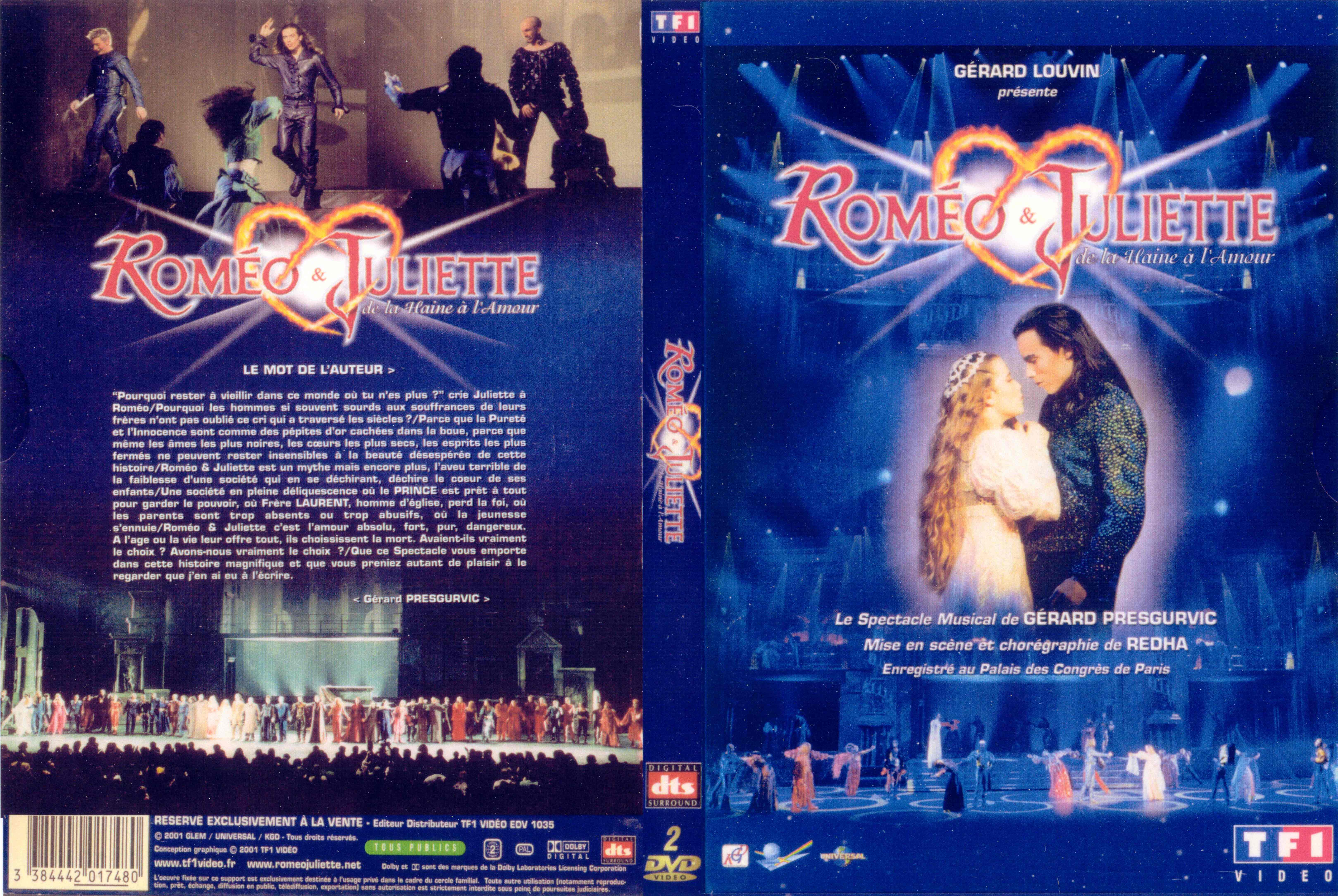 Jaquette DVD Romo et Juliette (comdie musicale)