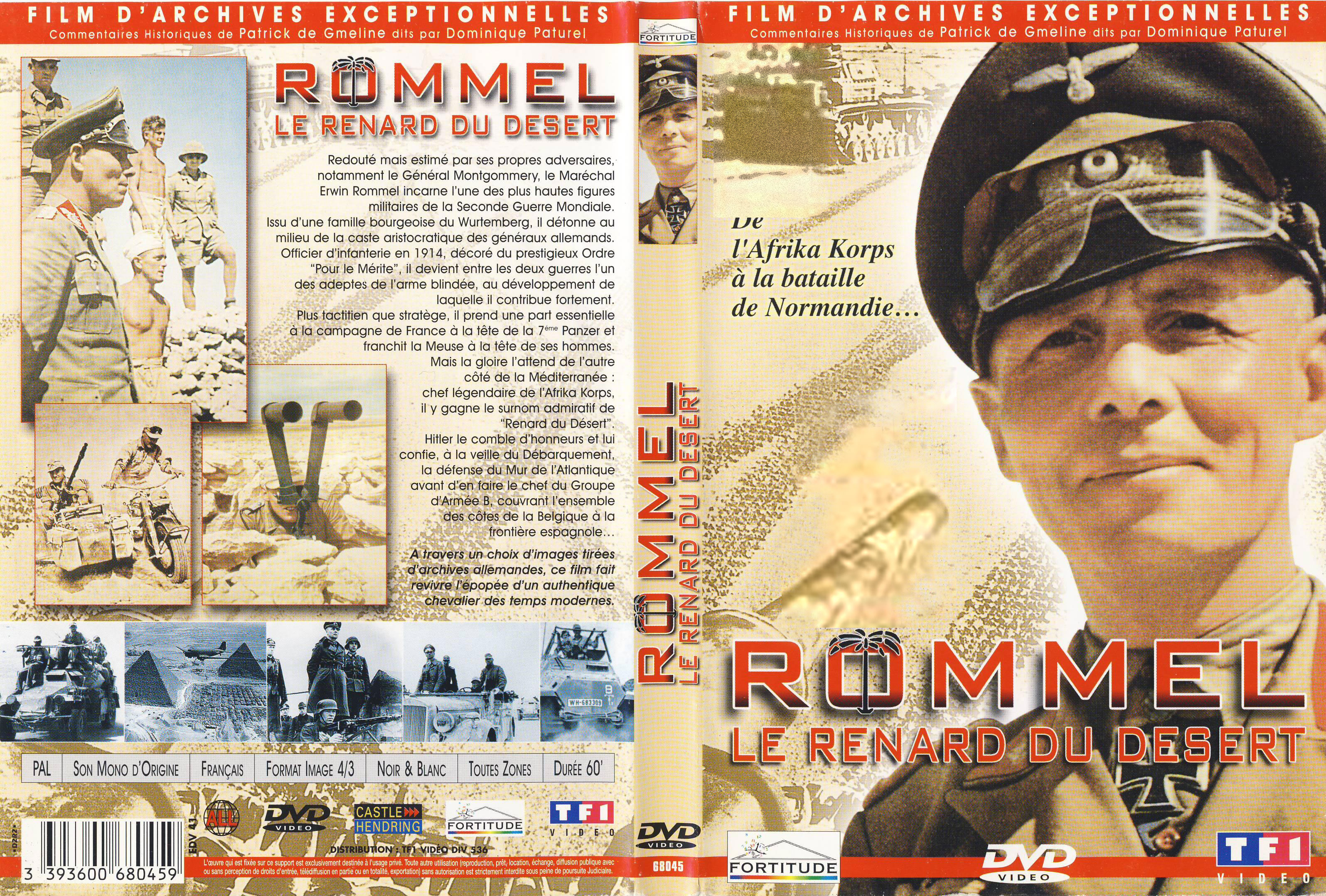 Jaquette DVD Rommel Le renard du dsert
