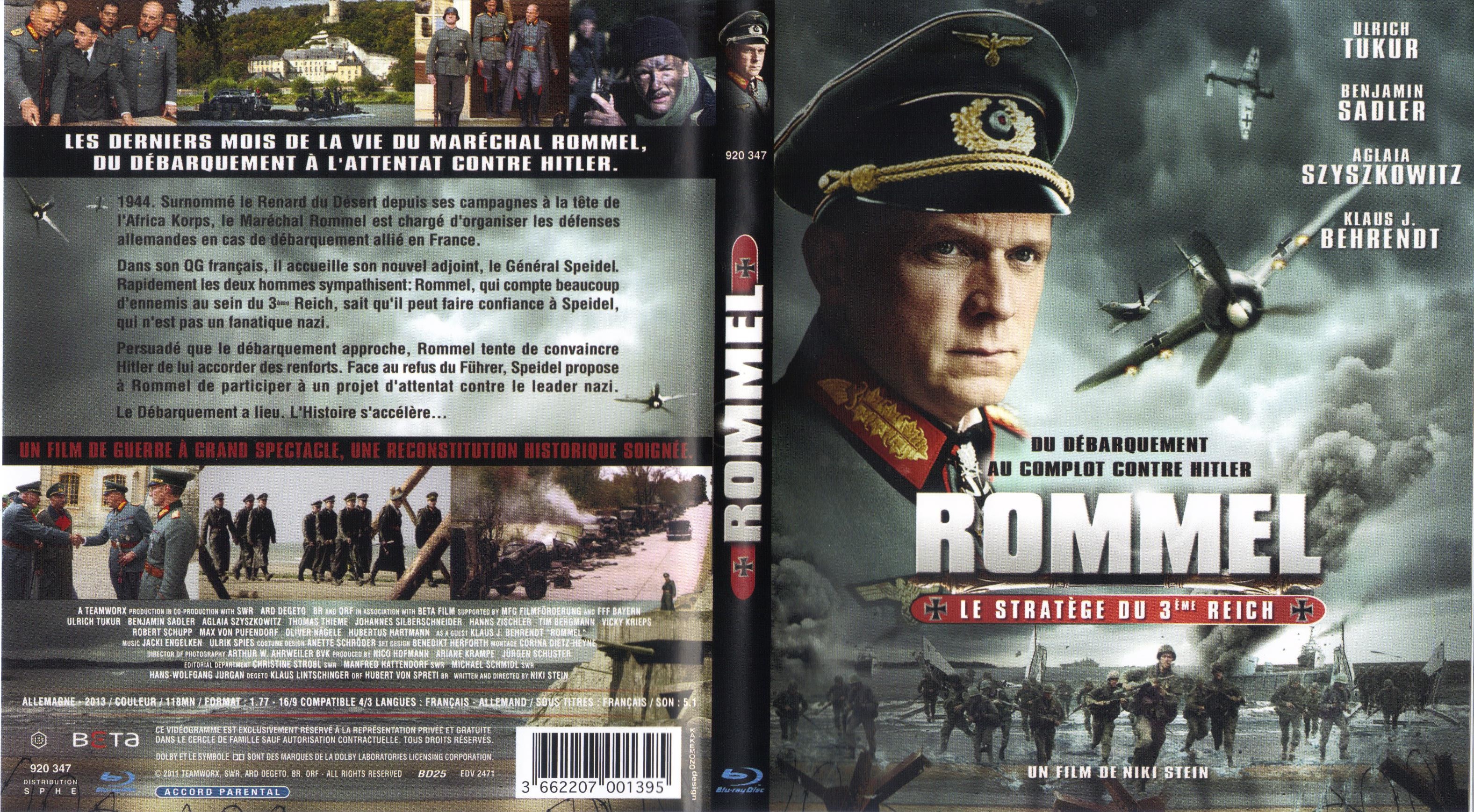 Jaquette DVD Rommel le stratge du 3me Reich (BLU-RAY)