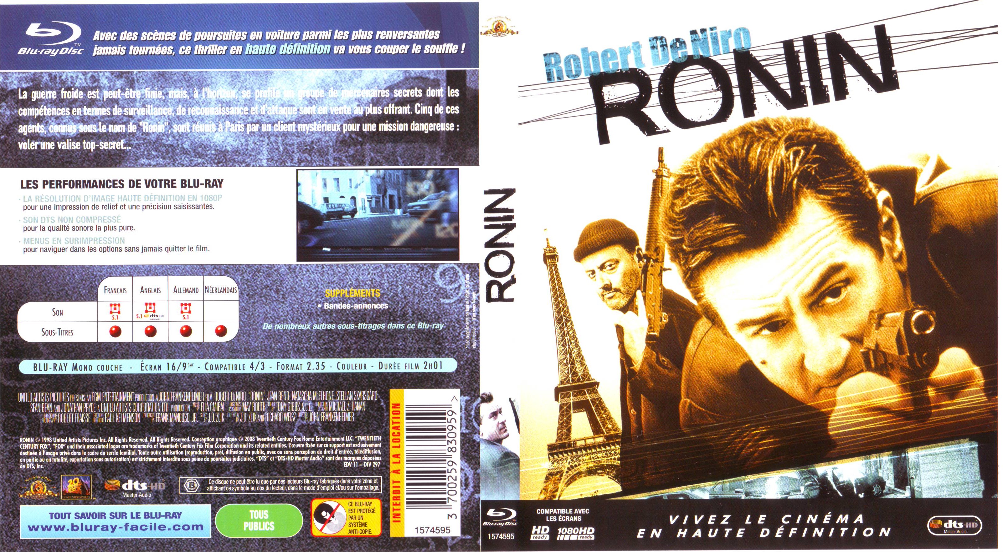 Jaquette DVD Ronin (BLU-RAY)