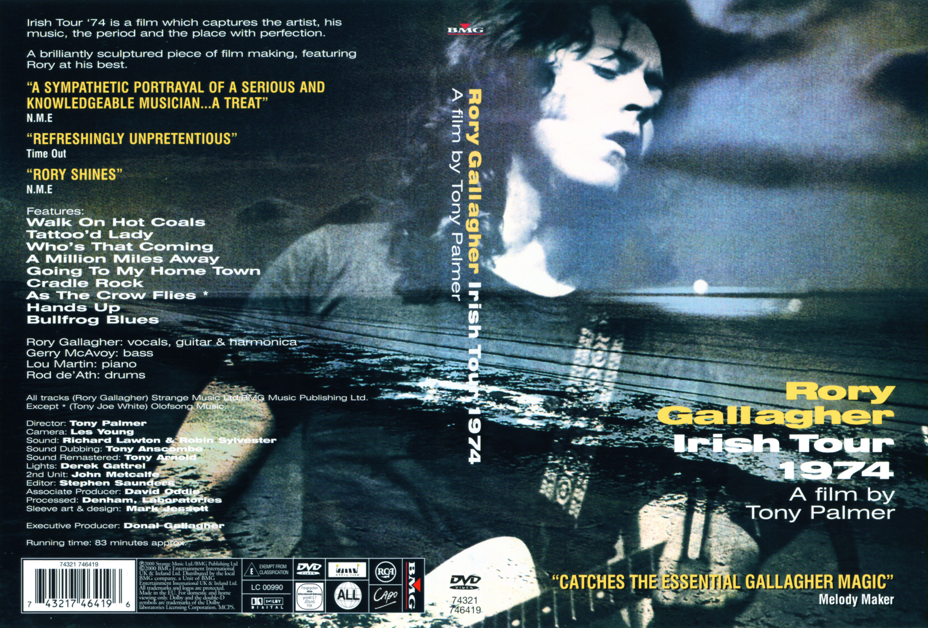 Jaquette DVD Rory Gallagher - Irish Tour 1974