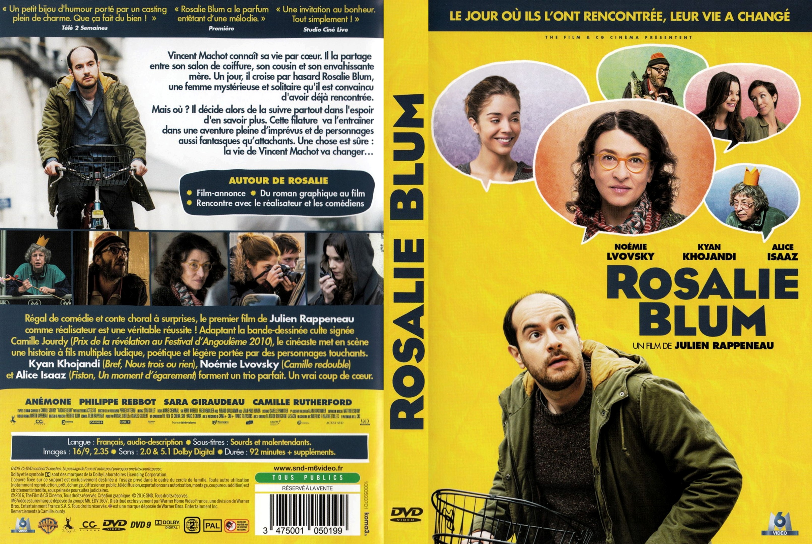 emoción Deportista capoc Jaquette DVD de Rosalie Blum custom - Cinéma Passion