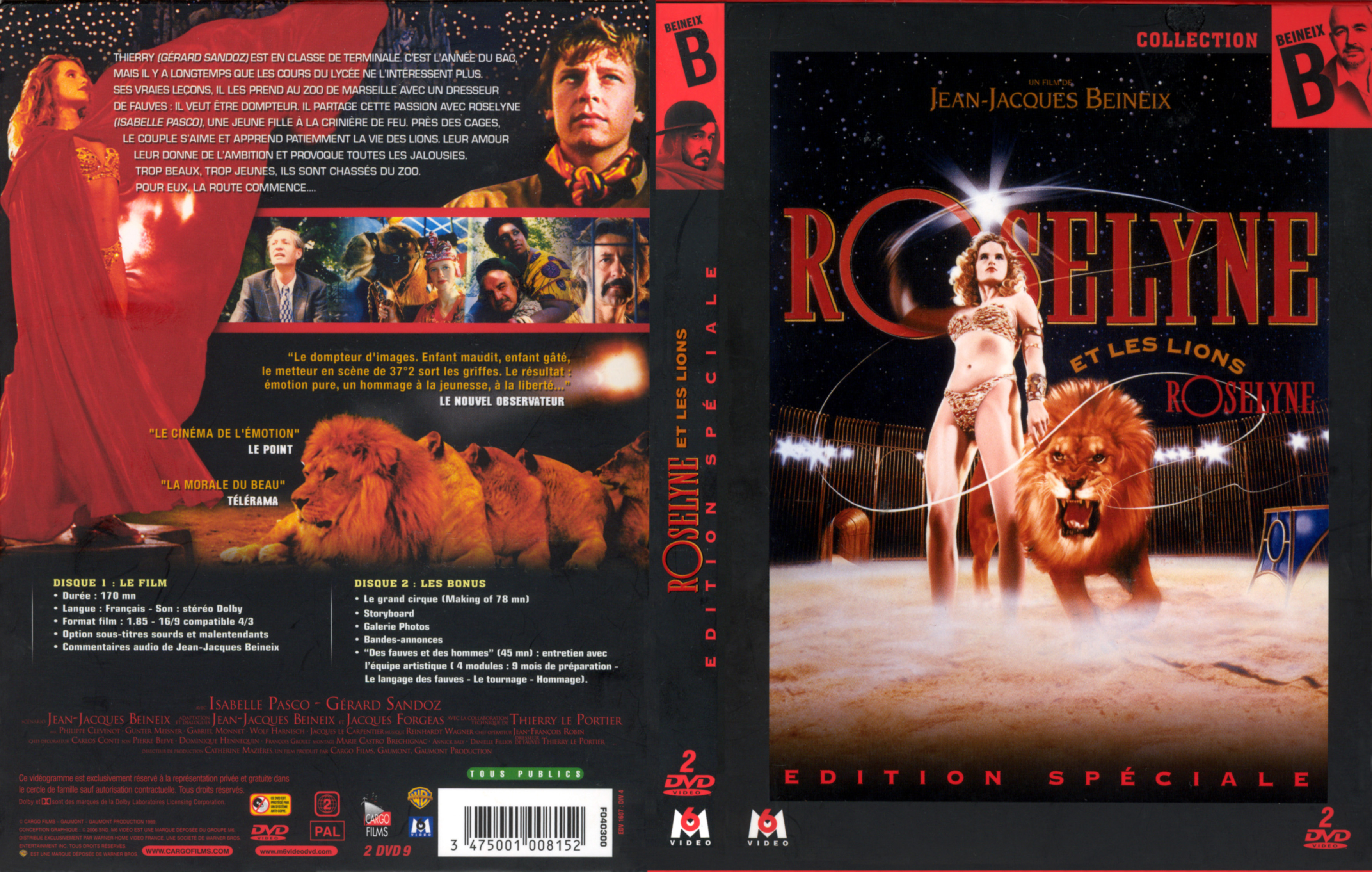 Jaquette DVD Roselyne et les lions