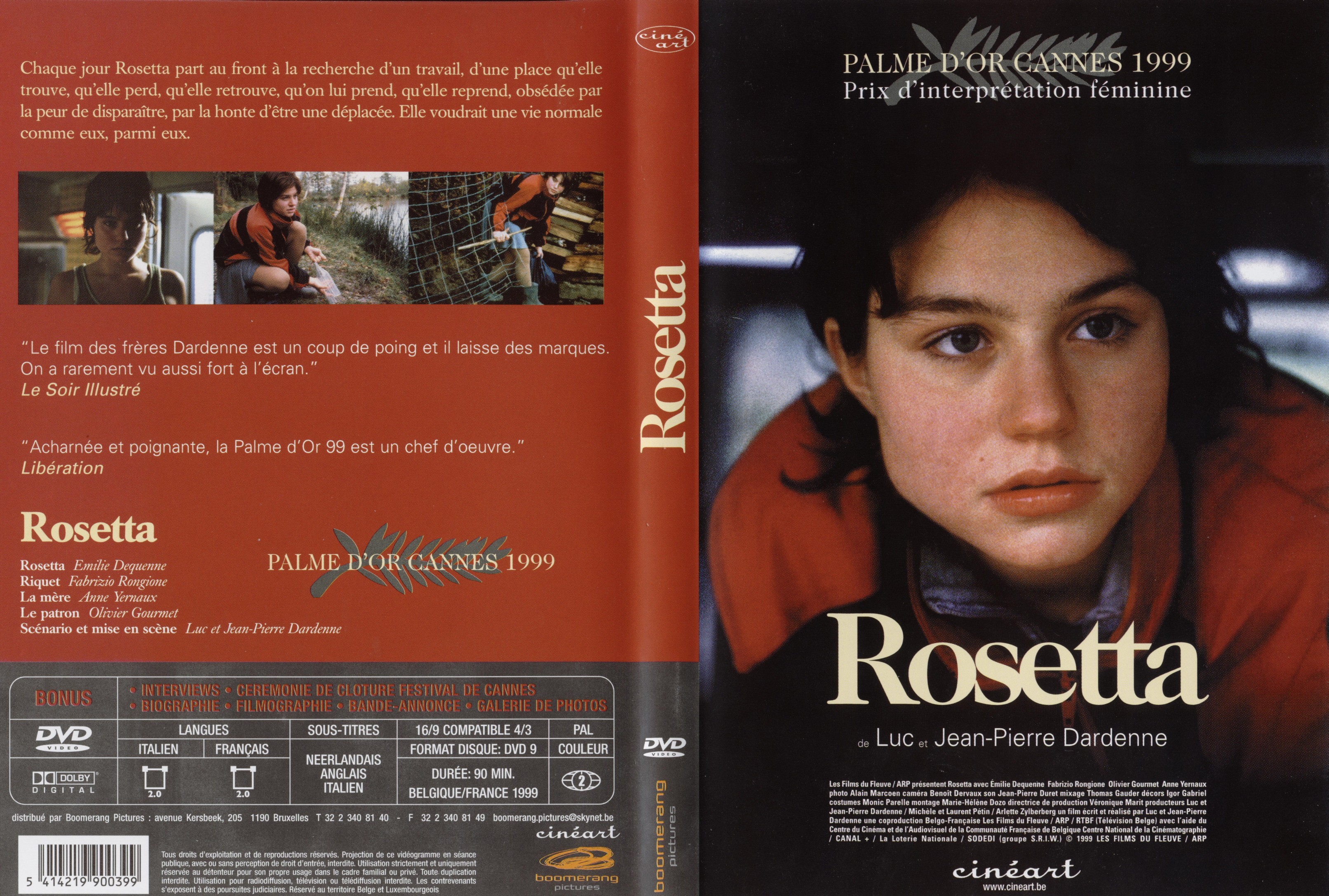 Jaquette DVD Rosetta
