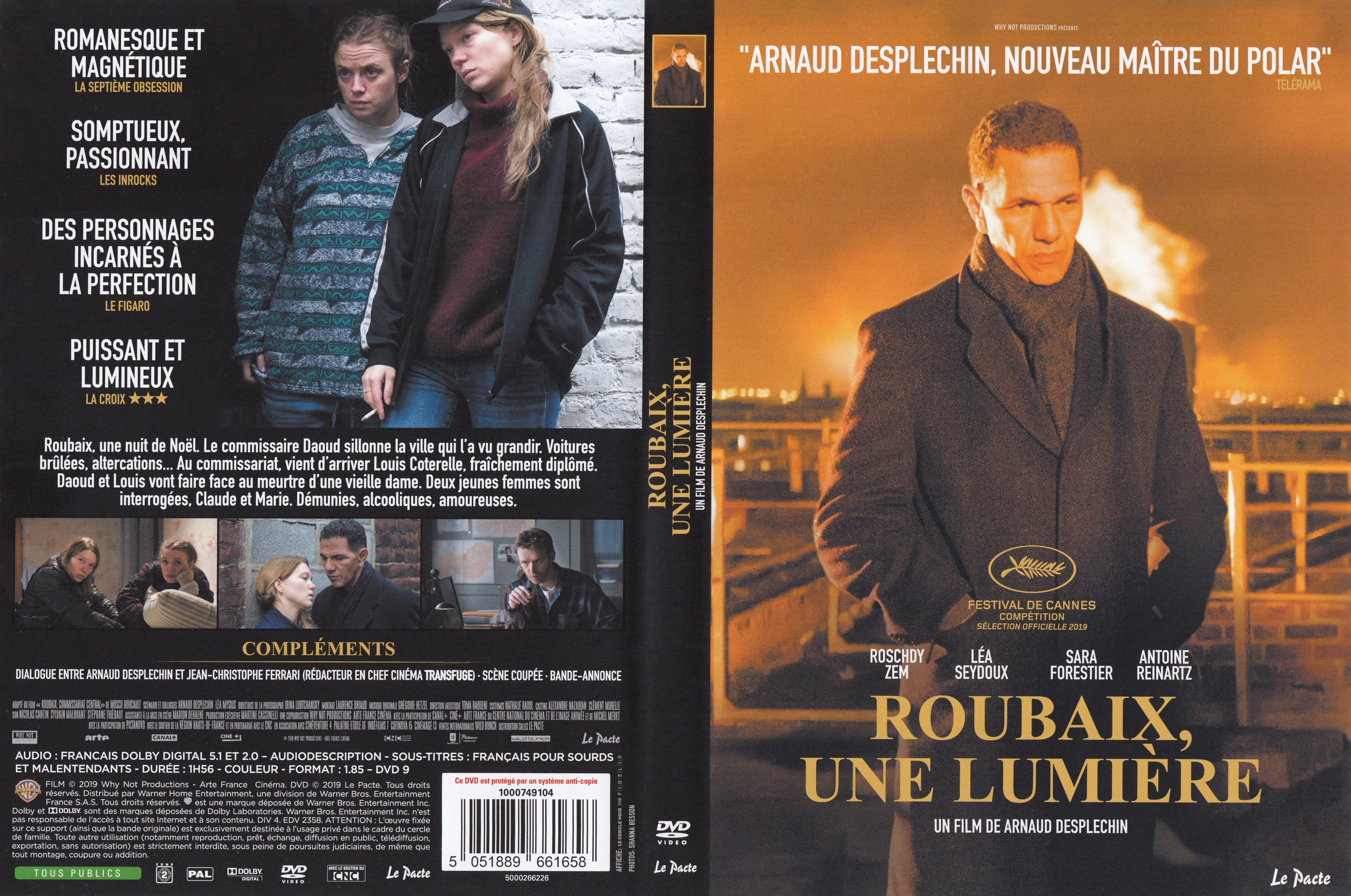 Jaquette DVD Roubaix, une lumire