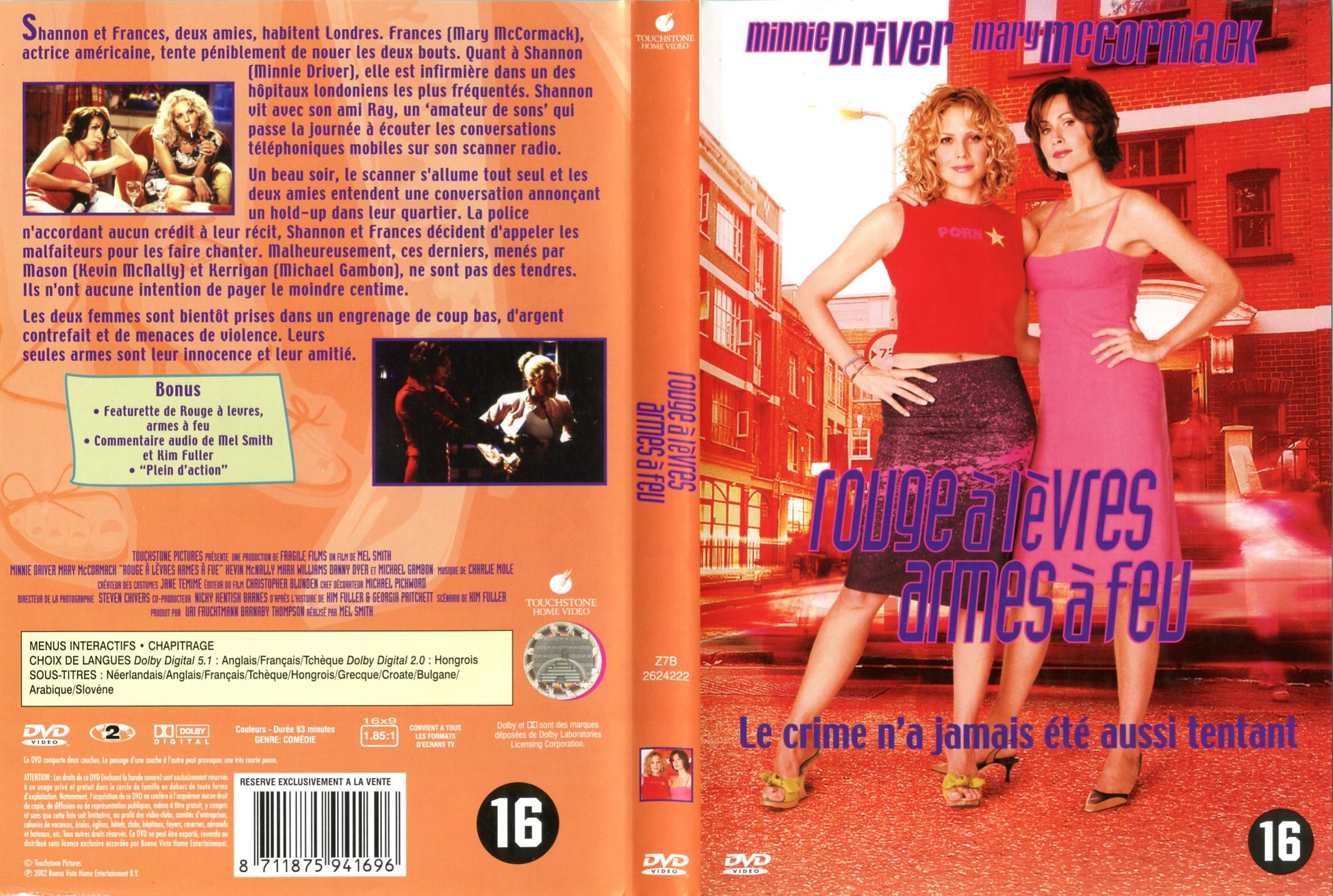 Jaquette DVD Rouge  lvres et arme  feu