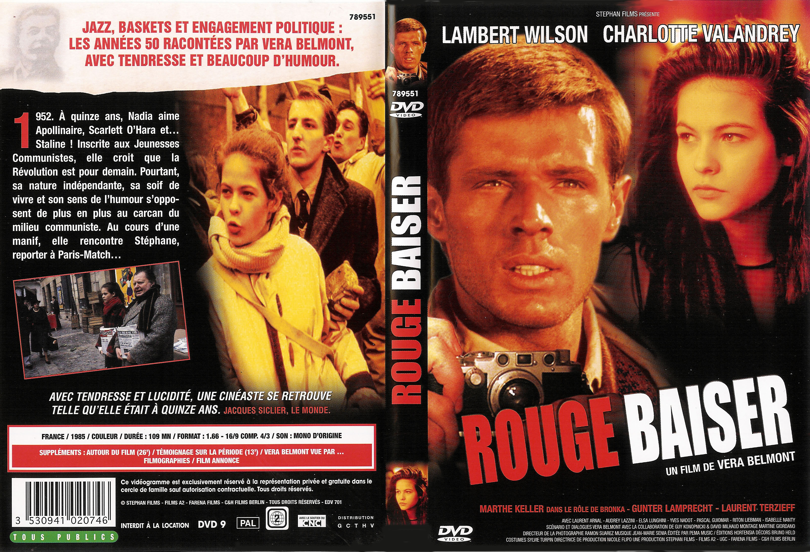 Jaquette DVD Rouge baiser