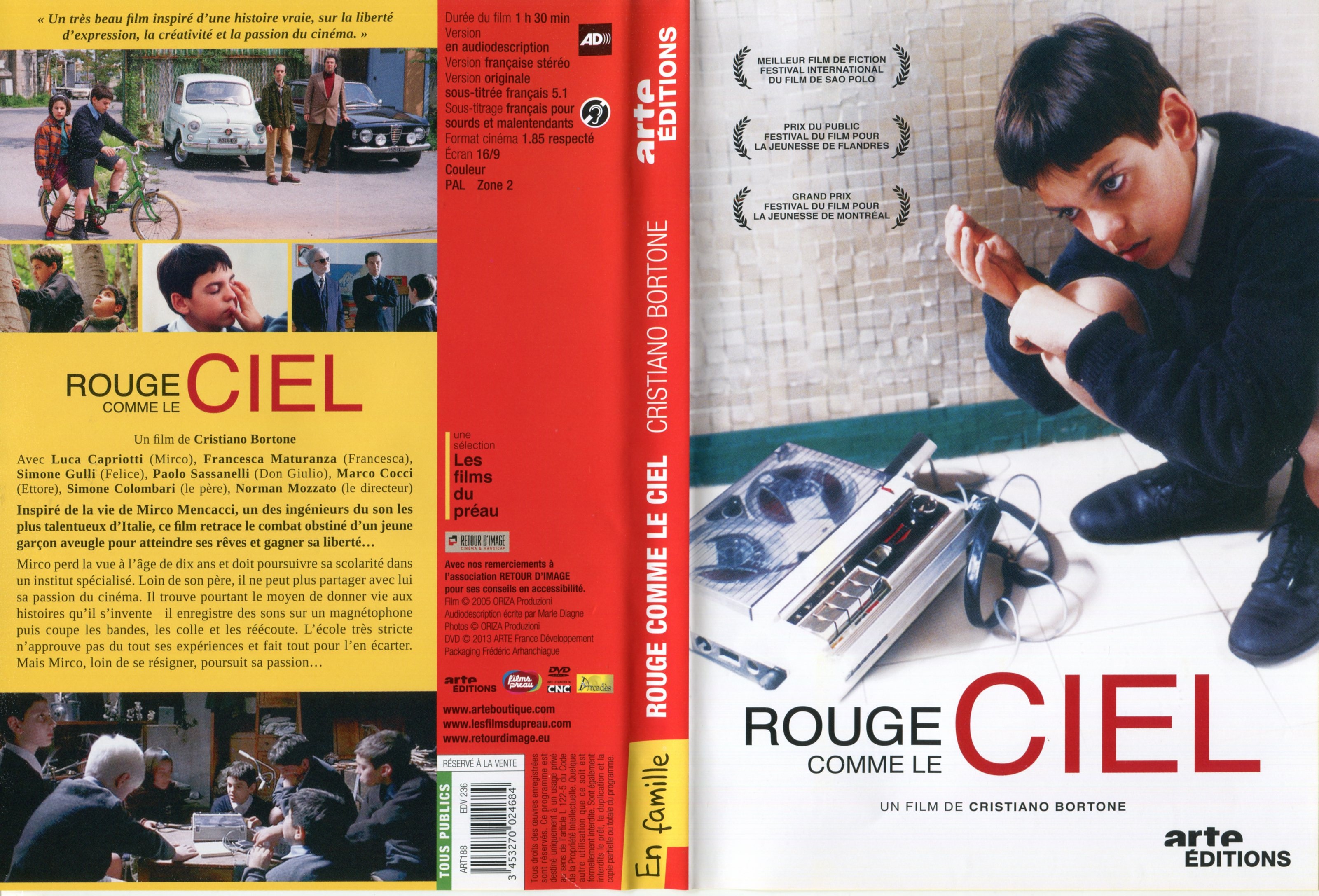 Jaquette DVD Rouge comme le ciel