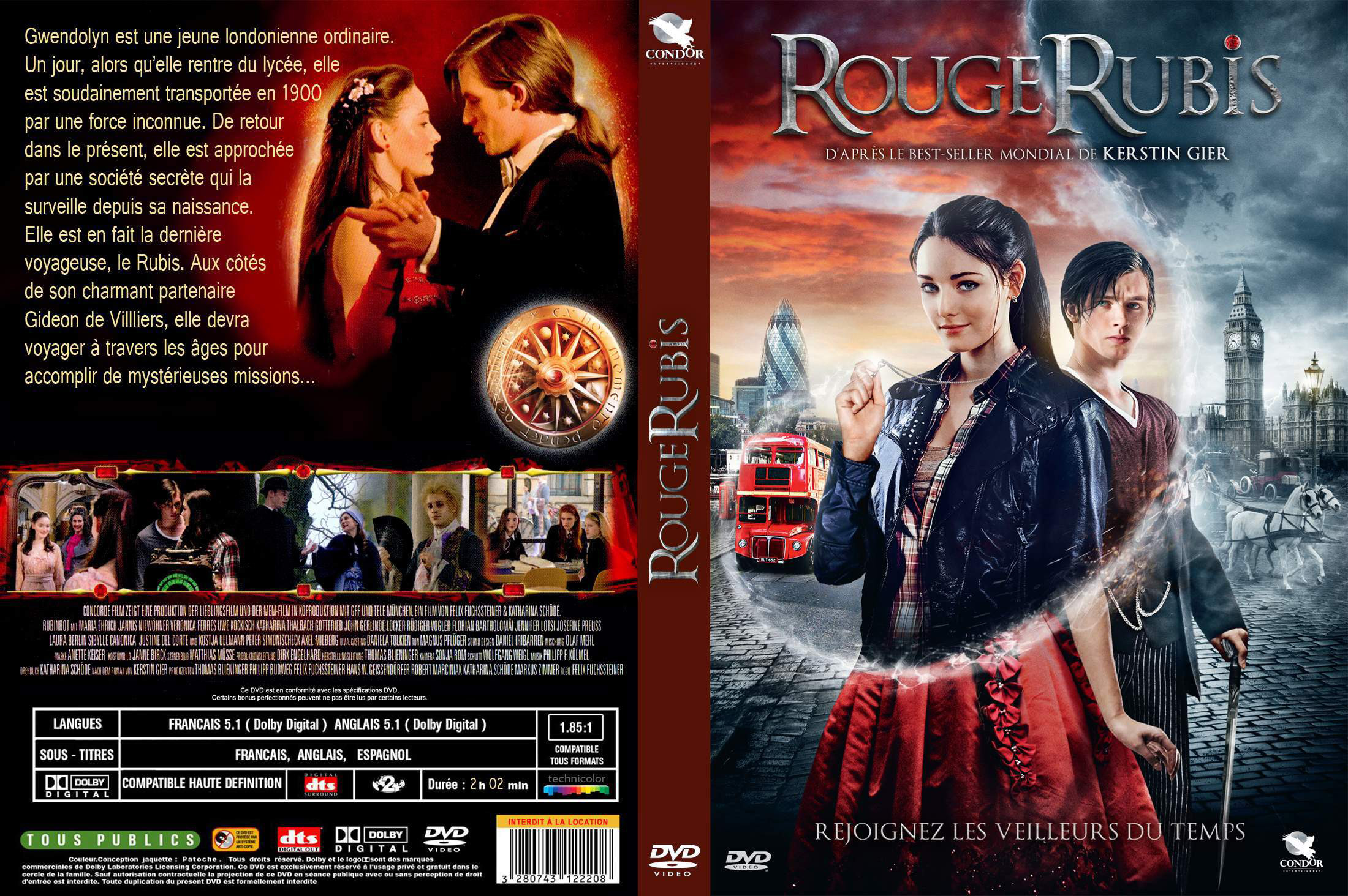 Jaquette DVD Rouge rubis custom
