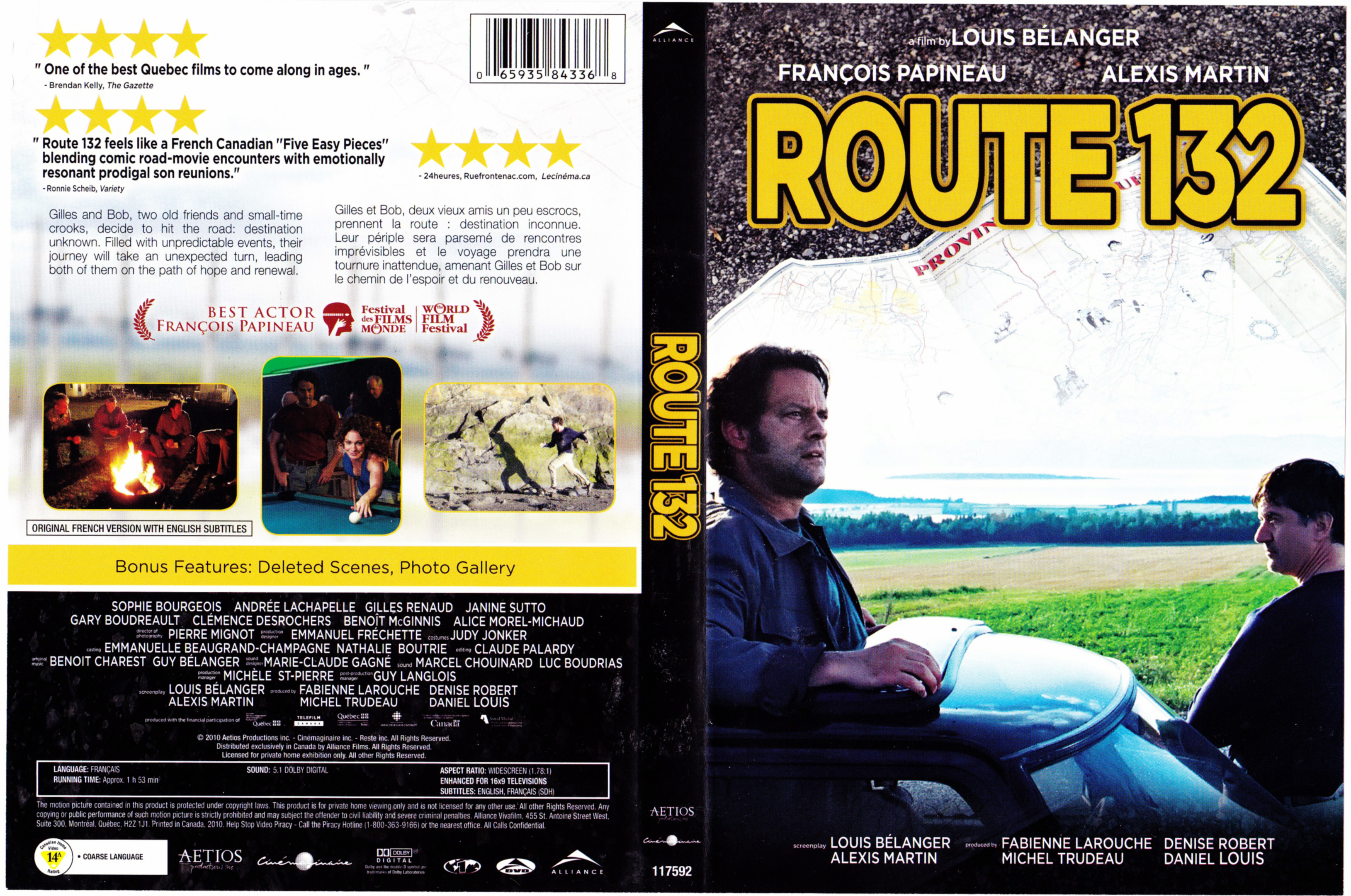 Jaquette DVD Route 132 (Canadienne)