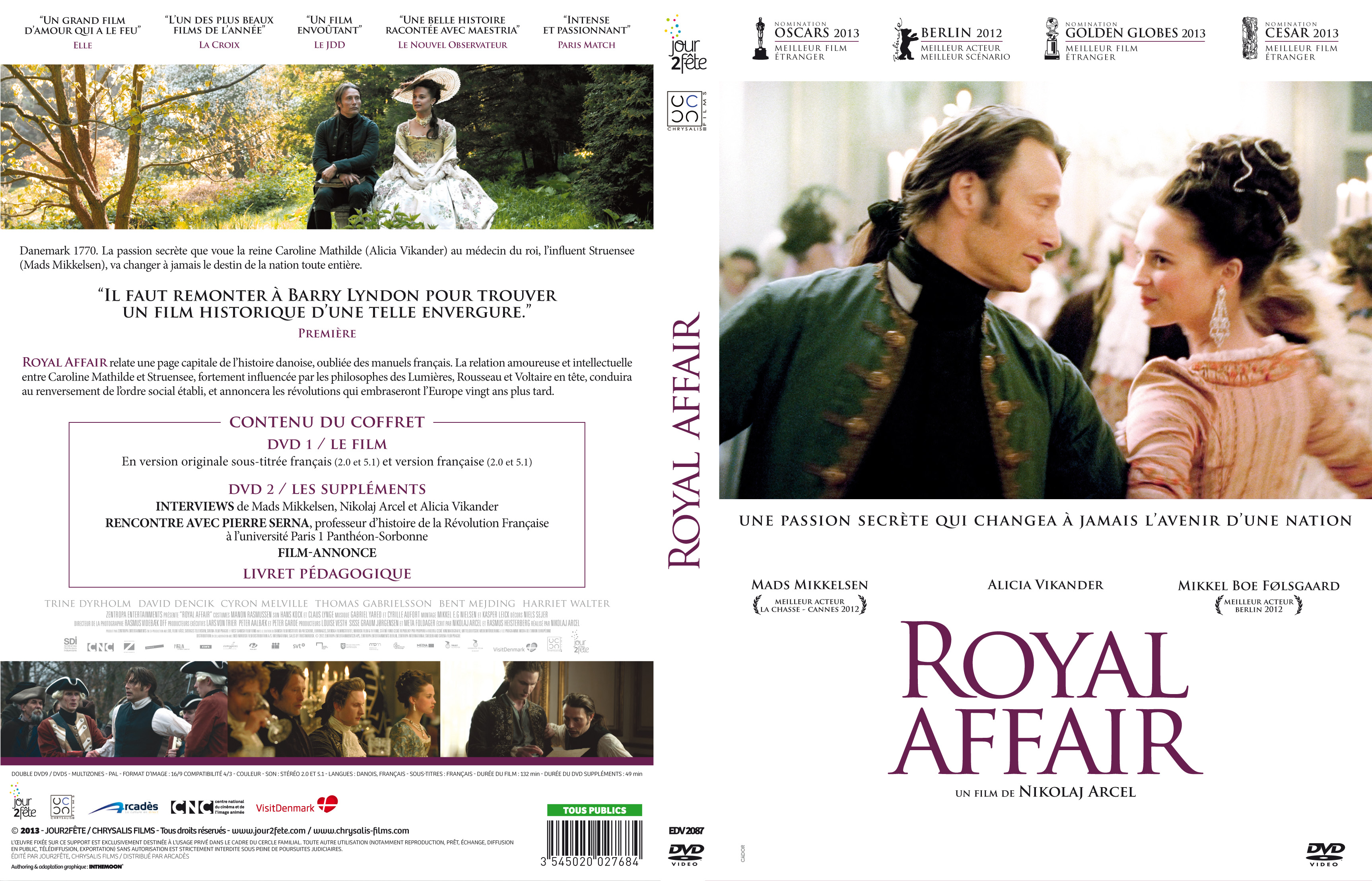 Jaquette DVD Royal Affair