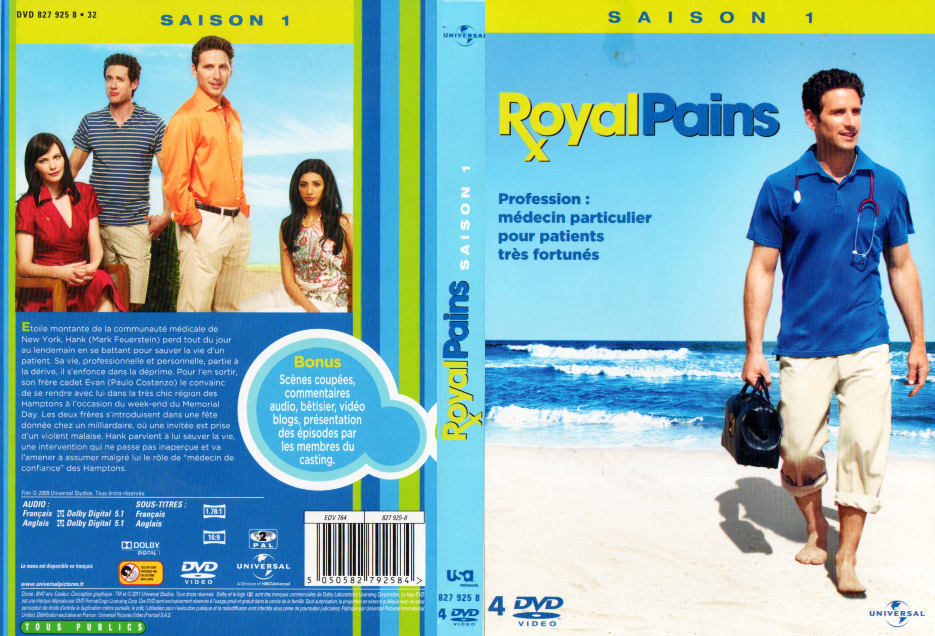 Jaquette DVD Royal pains Saison 1