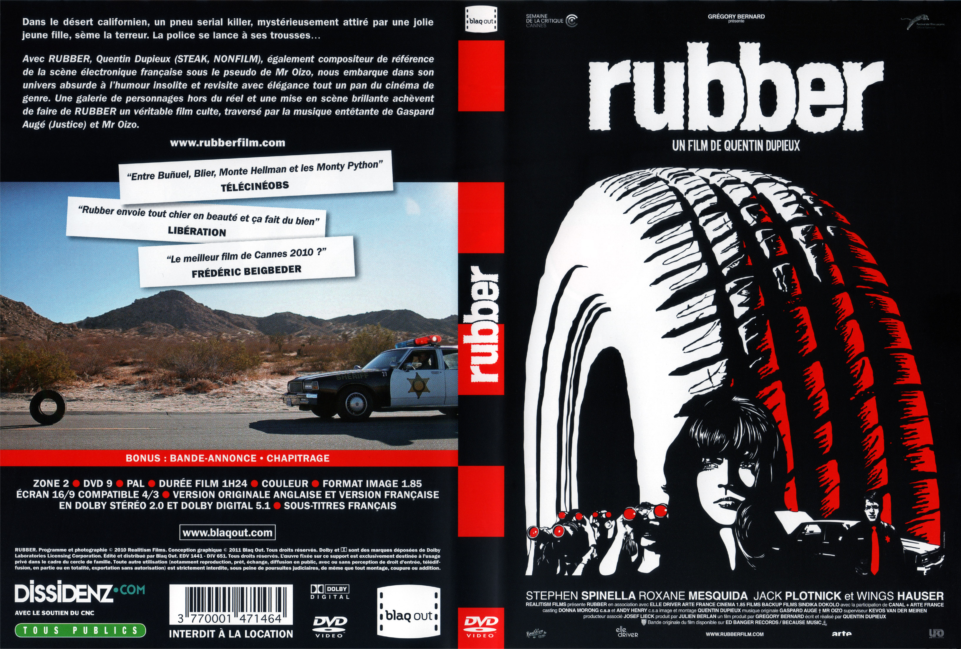 Jaquette DVD Rubber