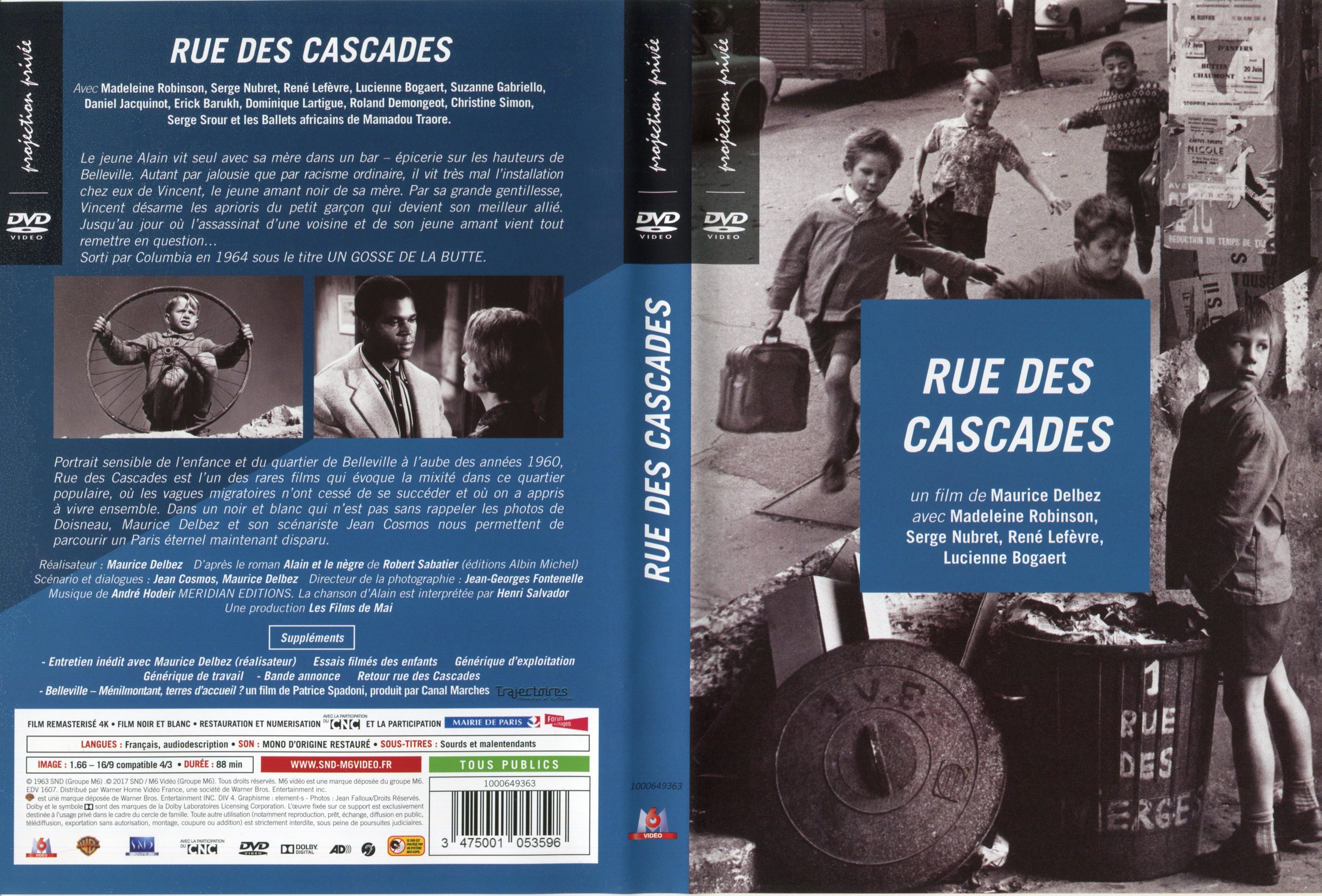Jaquette DVD Rue des cascades