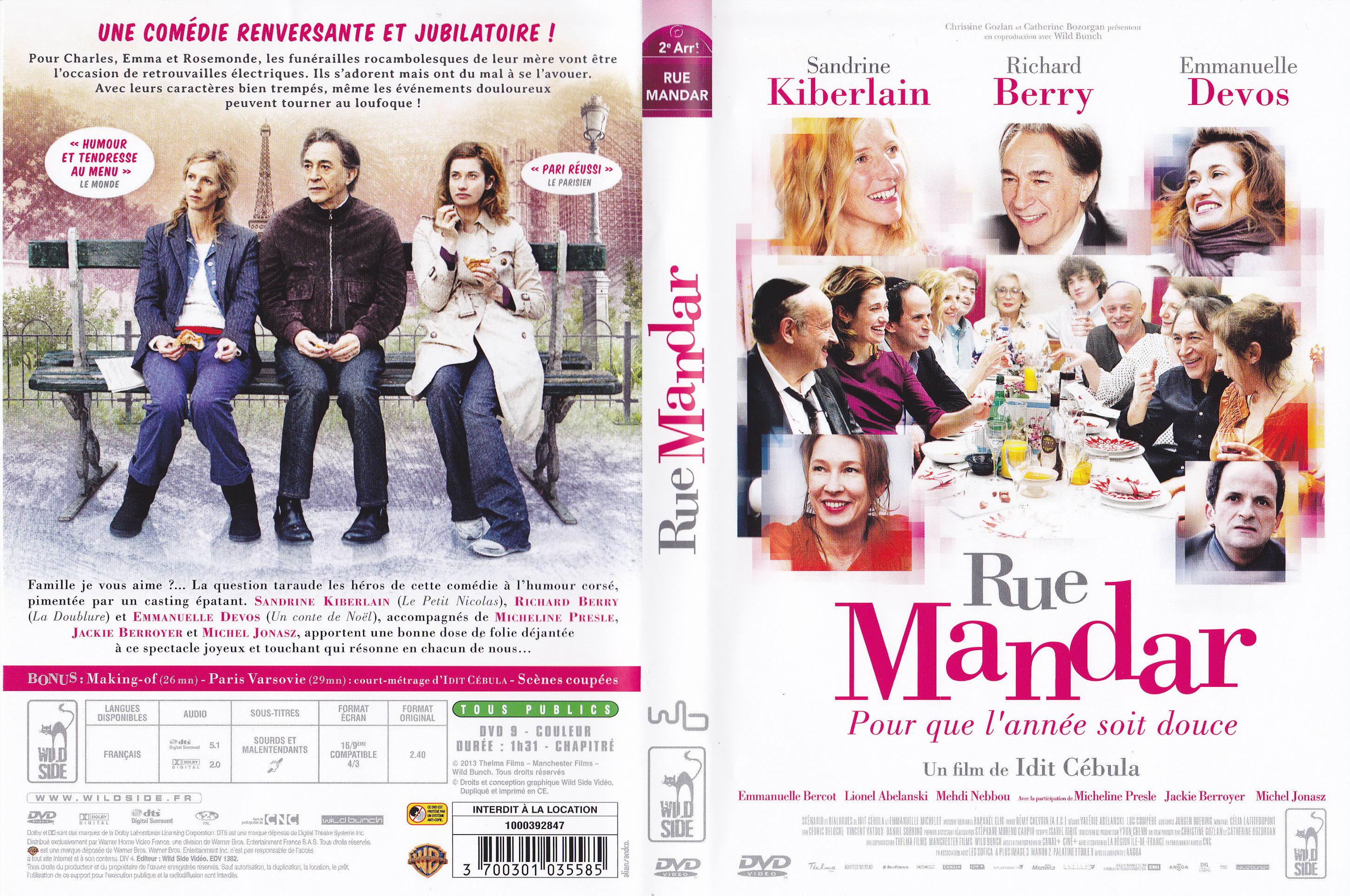 Jaquette DVD Rue mandar