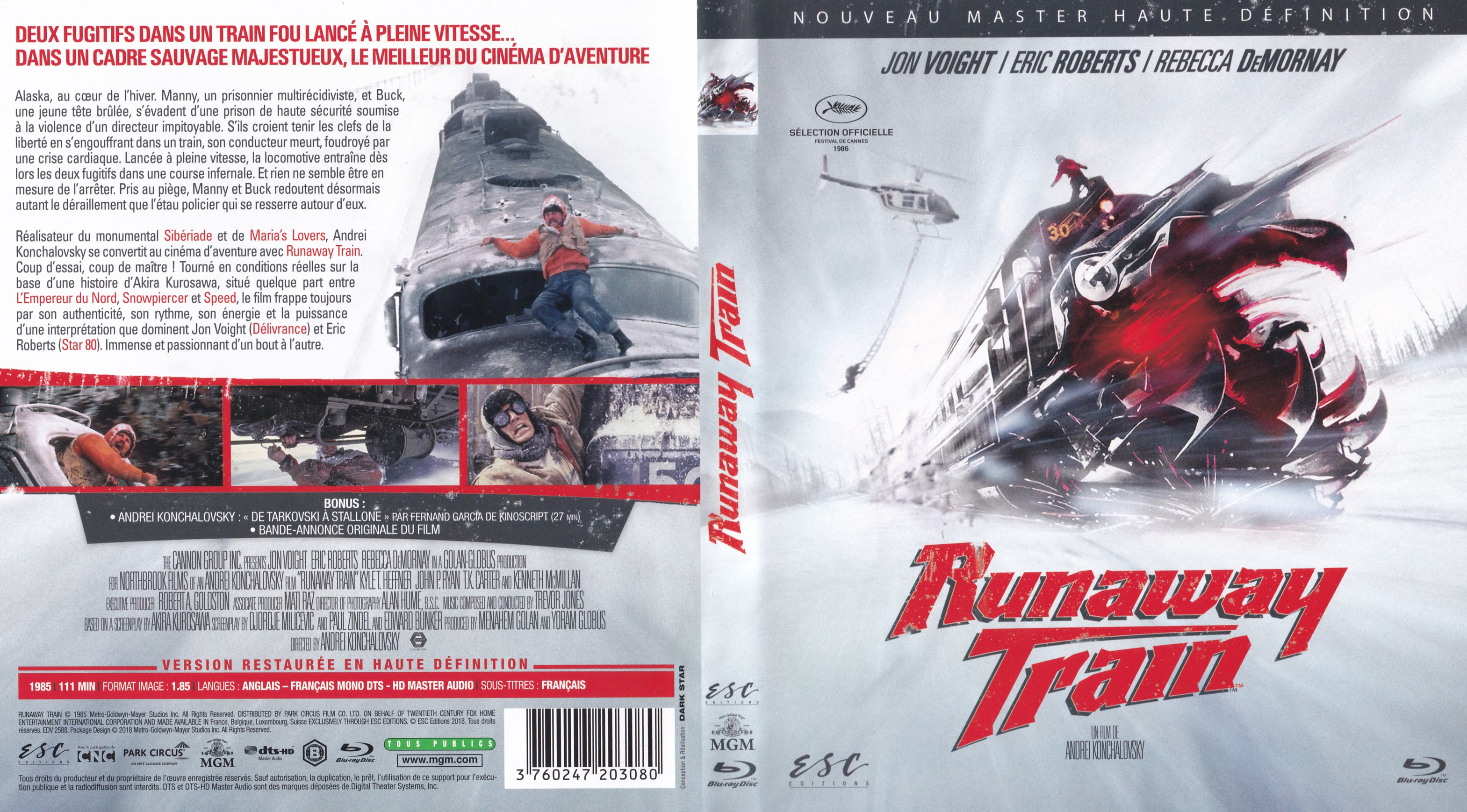 Jaquette DVD Runaway train (BLU-RAY)