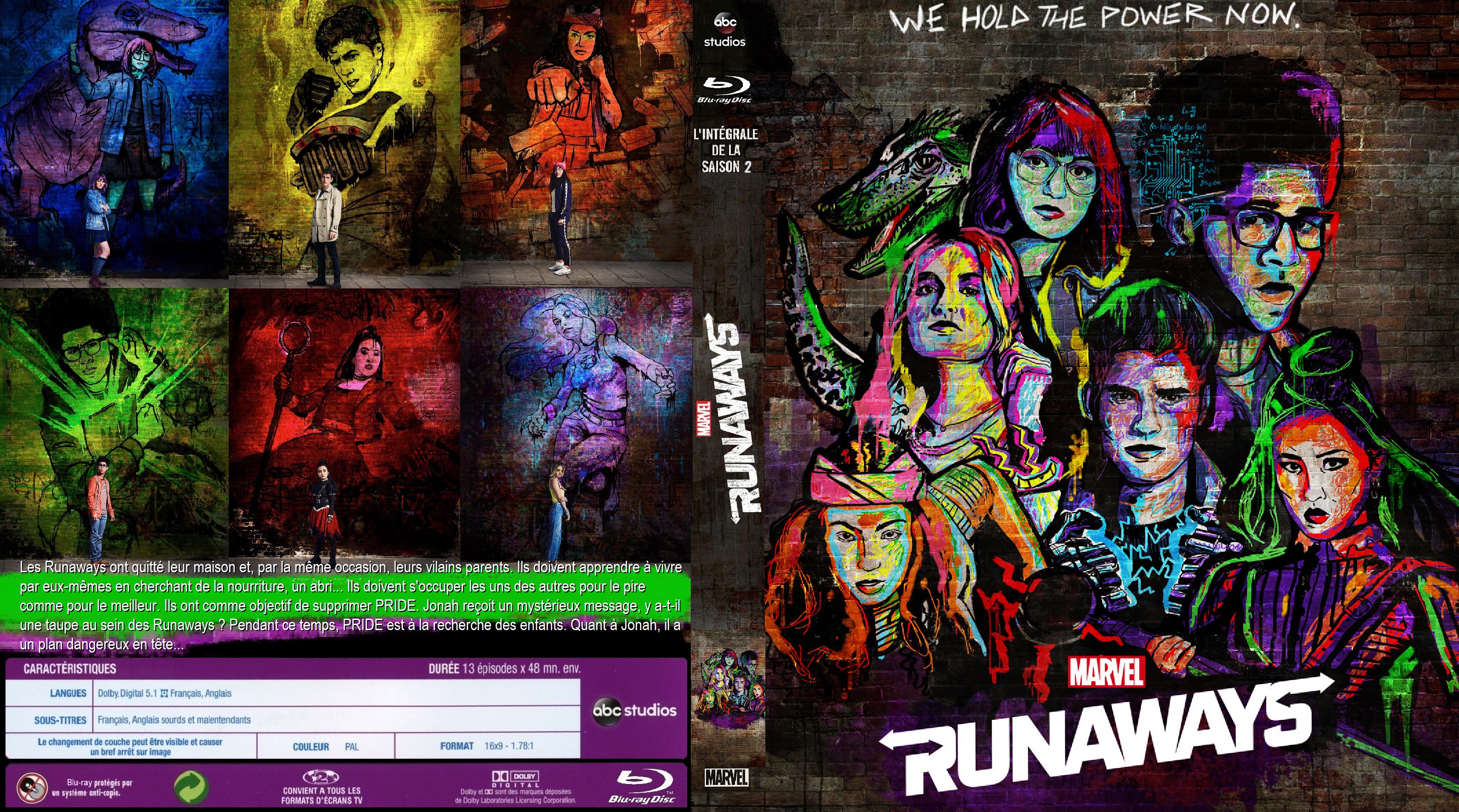 Jaquette DVD Runaways Saison 2 custom (BLU-RAY)