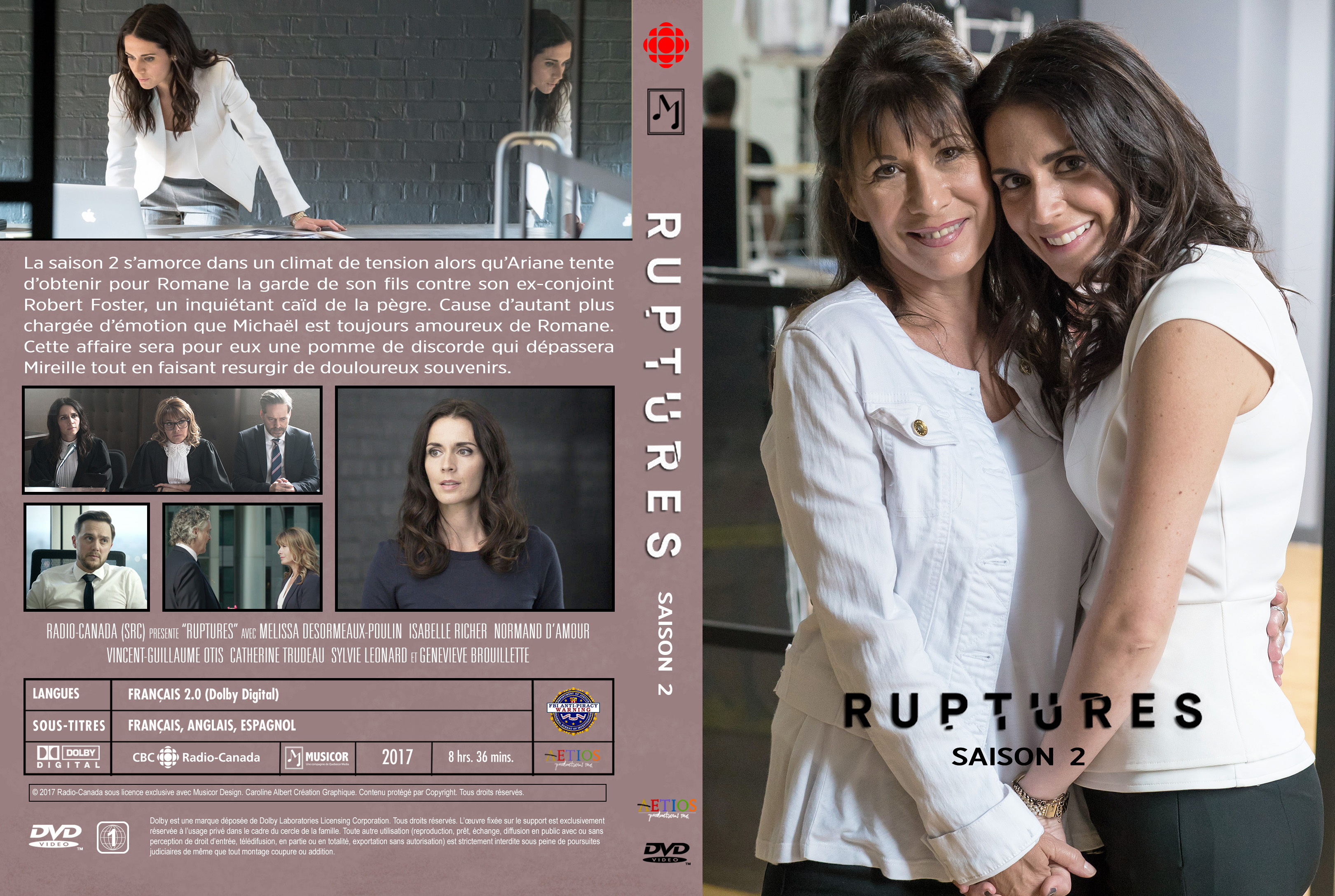 Jaquette DVD Ruptures Saison 2 custom